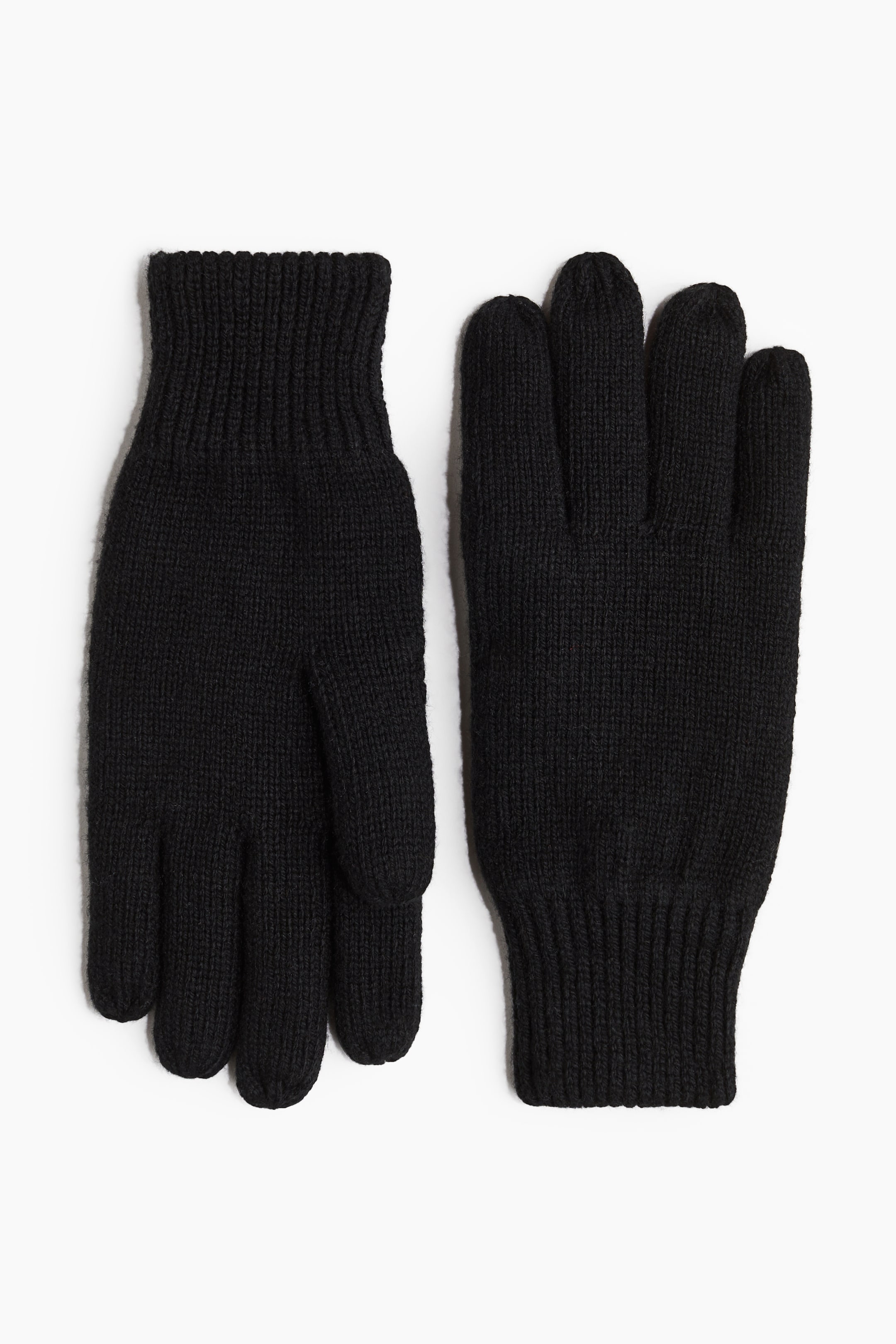 Wool-blend Knit Gloves