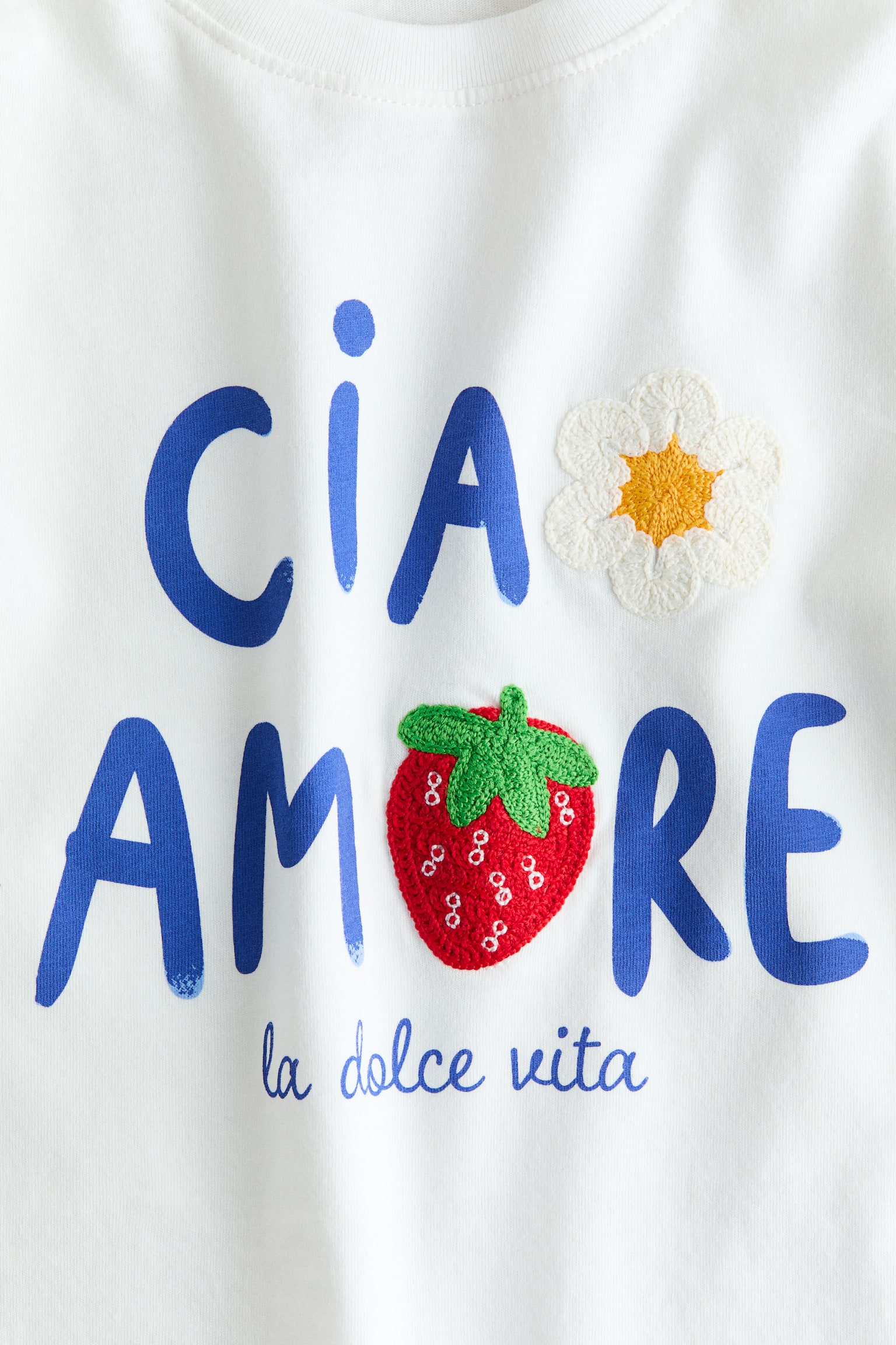 T-shirt avec motifs - Crème/Ciao/Rose/fraise/Blanc/marine/Marine/Rose clair/cœurs/Blanc/fraises/Crème/boucles - 4