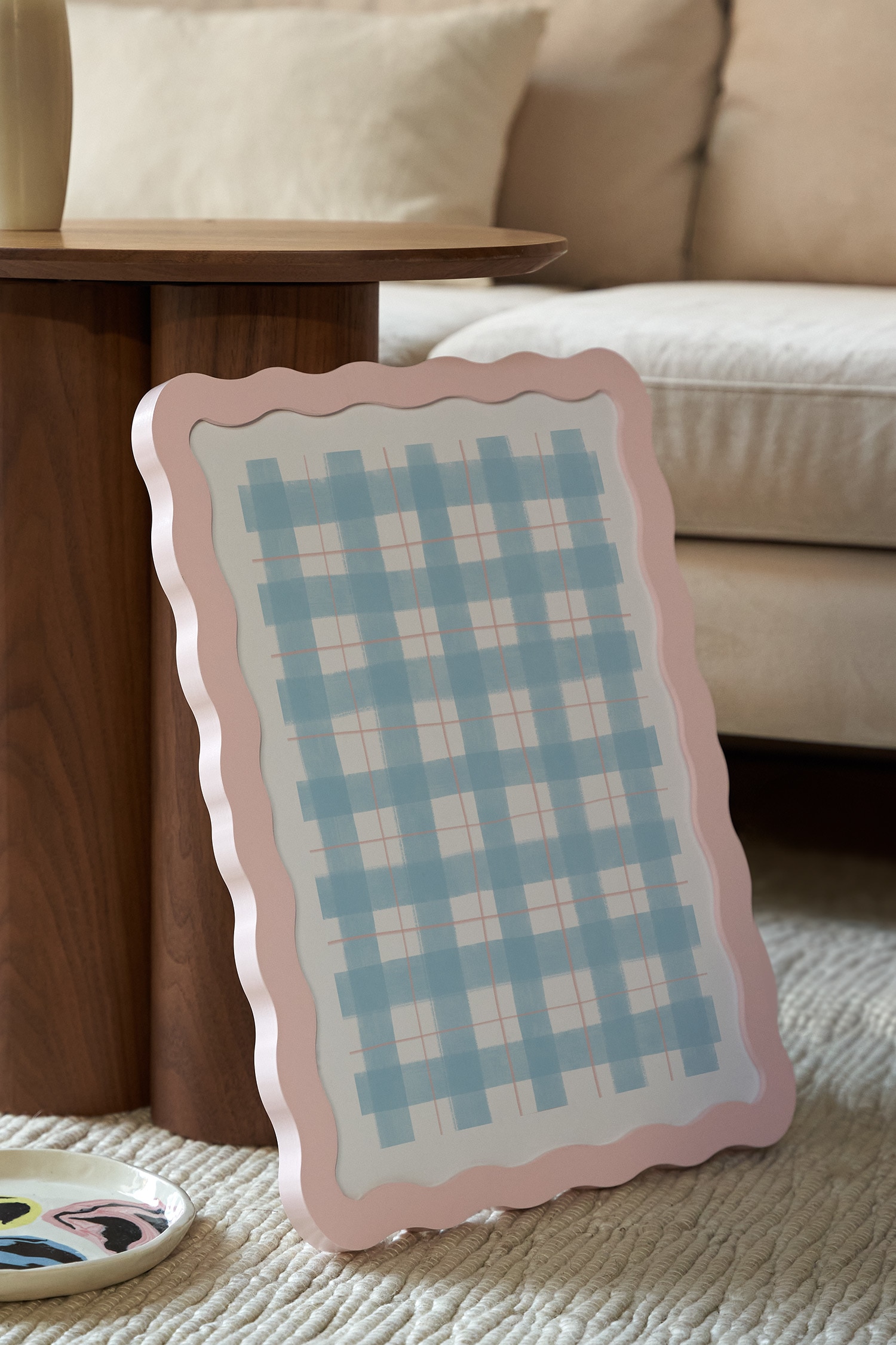 Wavy Fotolijst Hout - Pastelroze/Pastelpaars/Pastelblauw/Wit/Zwart/Oranje/Groen/Blauw/Geel