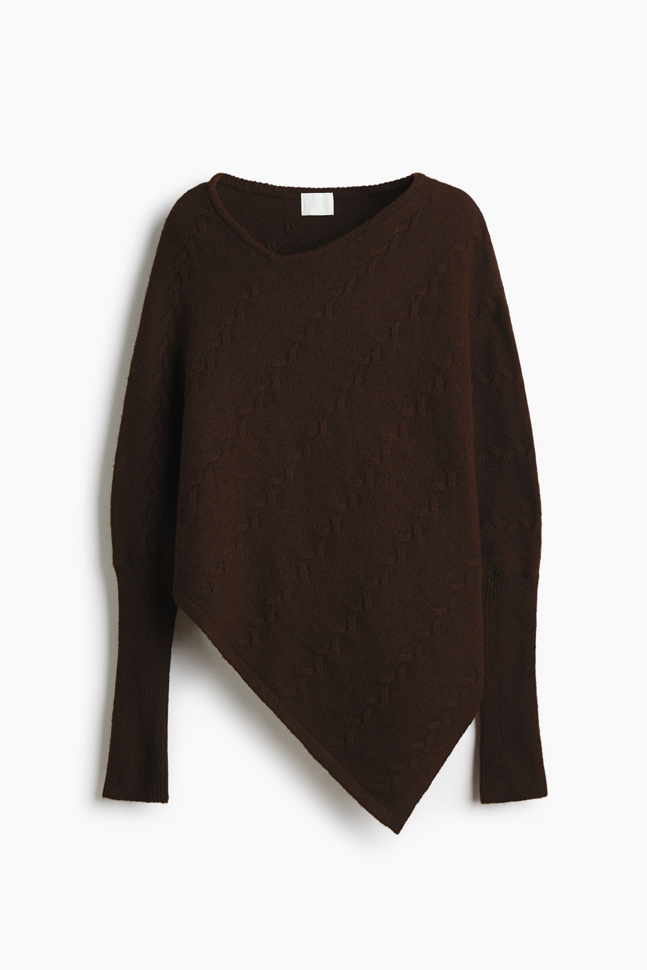 拡大画像を表示: アシンメトリーセーター - ダークブラウン - レディース | H&M JP 5