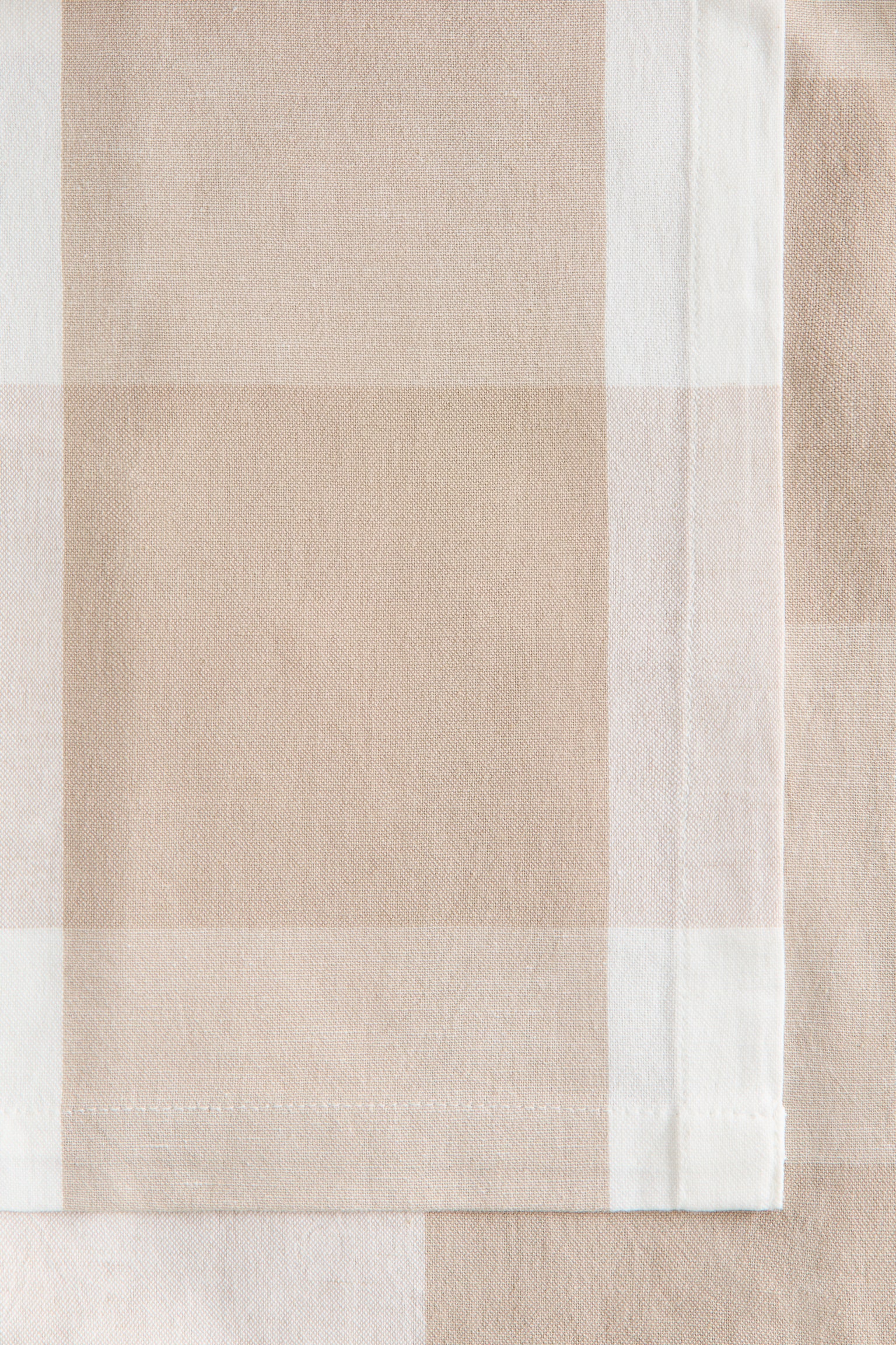 Obrus z domieszką lnu - Beżowy/Krata gingham/Ciemnobrązowy/Paski/Beżowy/Paski/Zieleń khaki/Paski/Ciemnobrązowy/Krata gingham/Zieleń khaki/Krata gingham/Pomarańczowy/Krata gingham/Jasnoróżowy/Paski/Jasnoróżowy/Krata gingham - 3