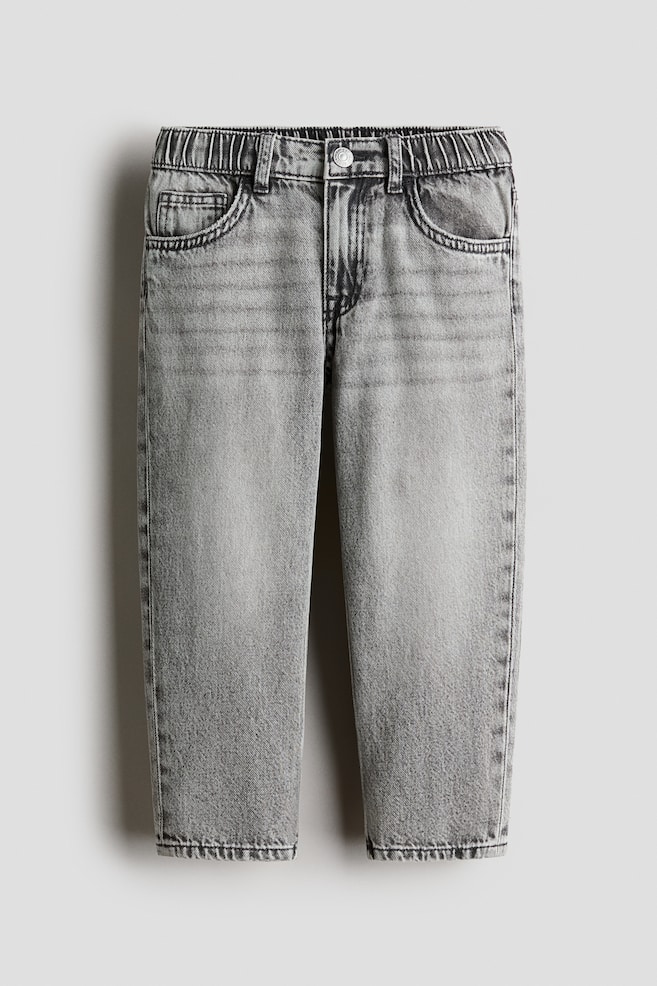 Loose Fit Jeans - Light denim gray/Dark denim blue/Light denim blue/Light denim blue/Dark gray/Natural white/Light beige - 1