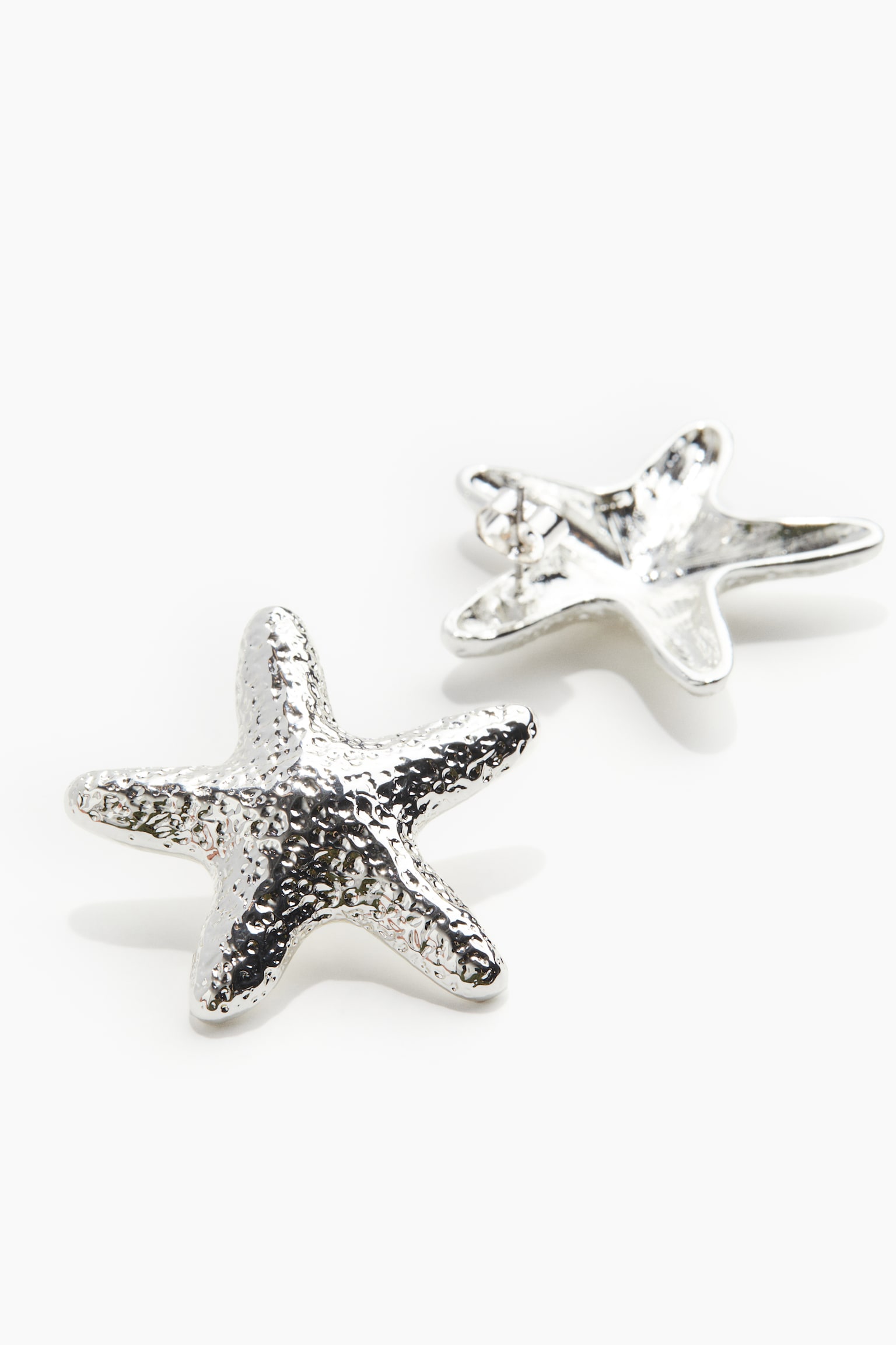 Starfish Shaped Earrings - Silver colour/Gold colour - 3