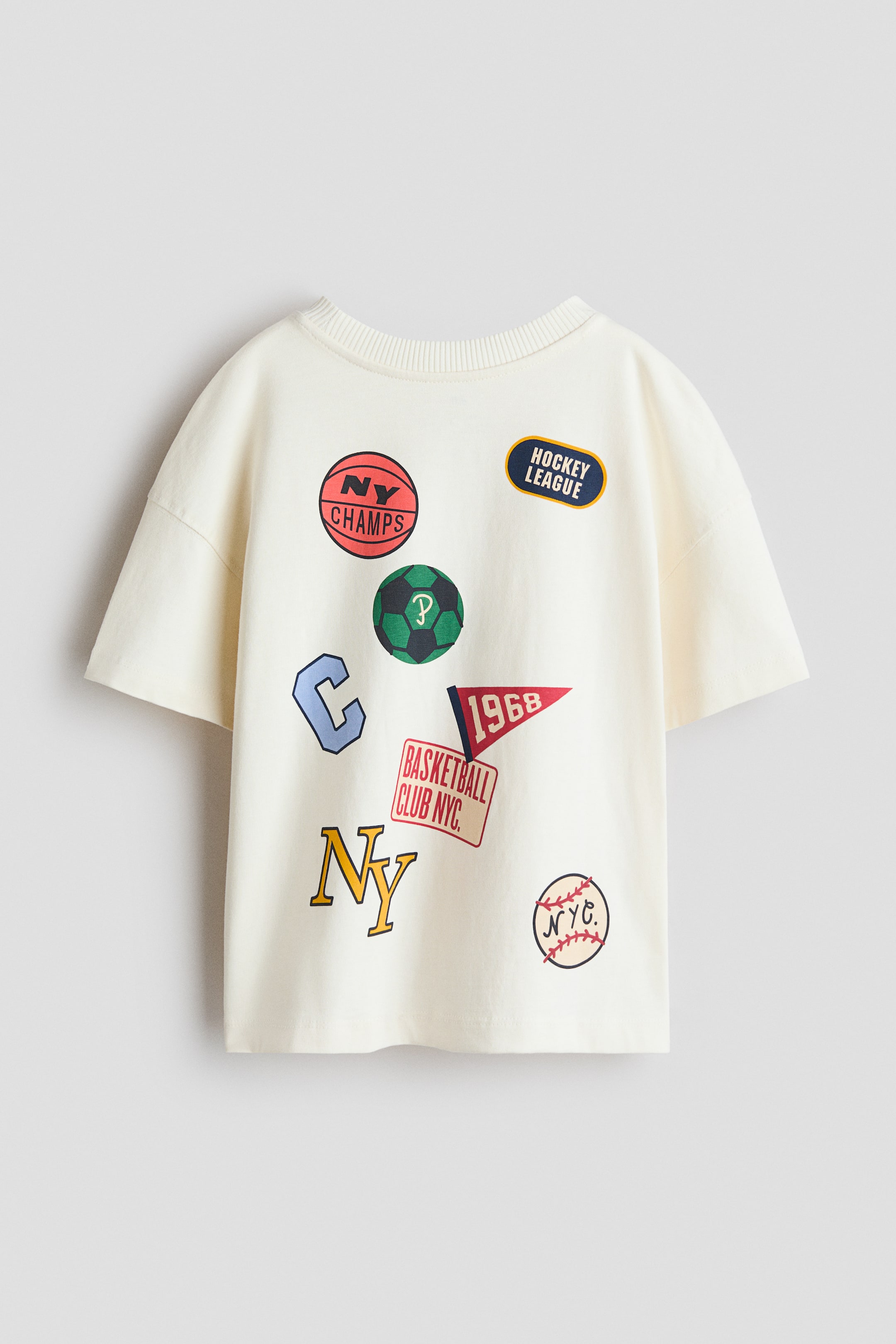 Oversized Printed Cotton T-Shirt