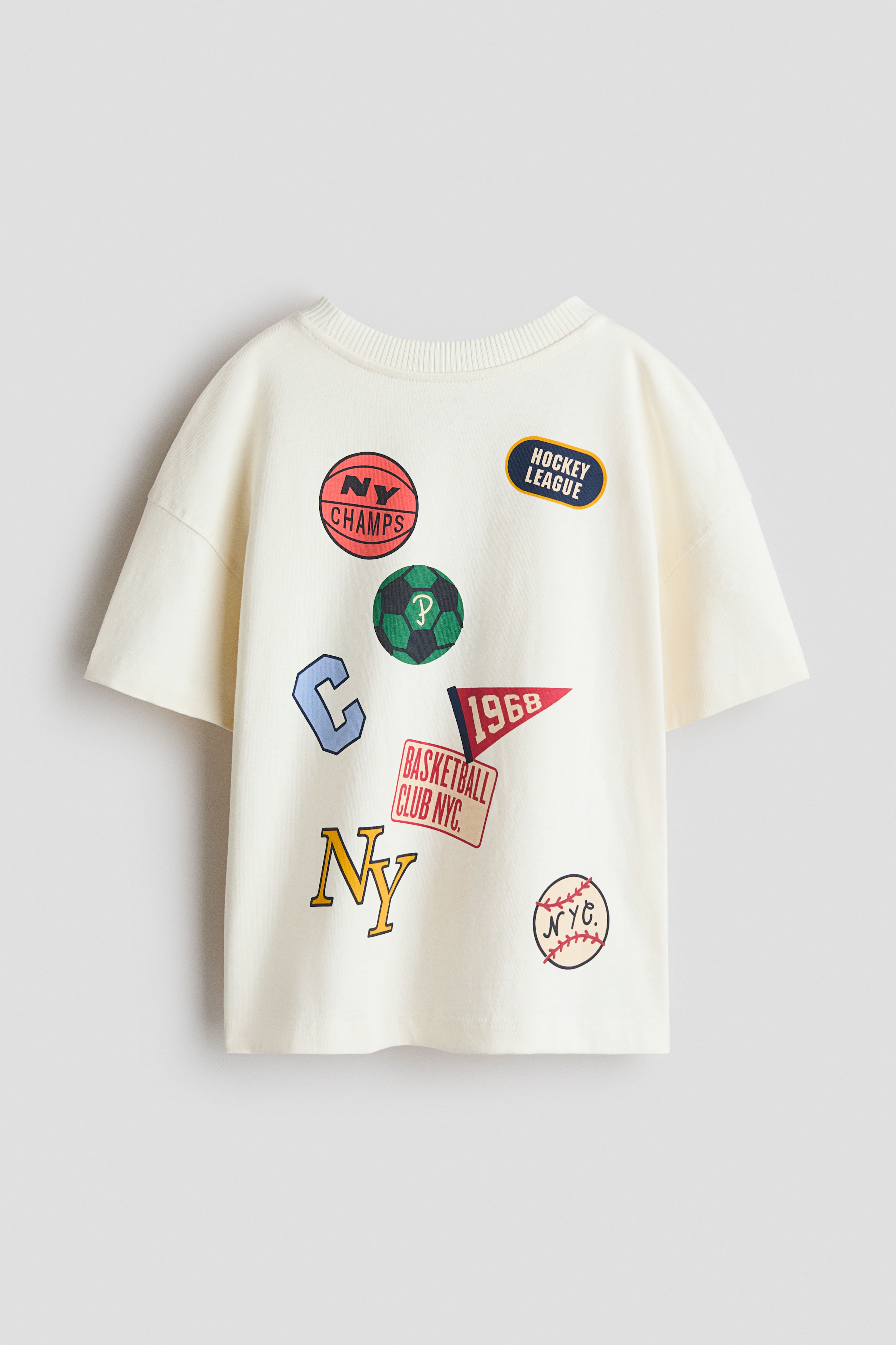 Oversized Printed Cotton T-Shirt