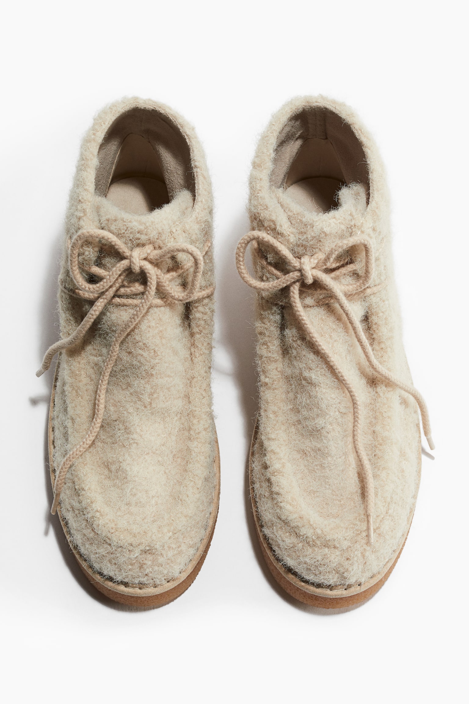 Botas de cordones - Beige claro/Beige/Estampado de leopardo/Marrón oscuro - 5