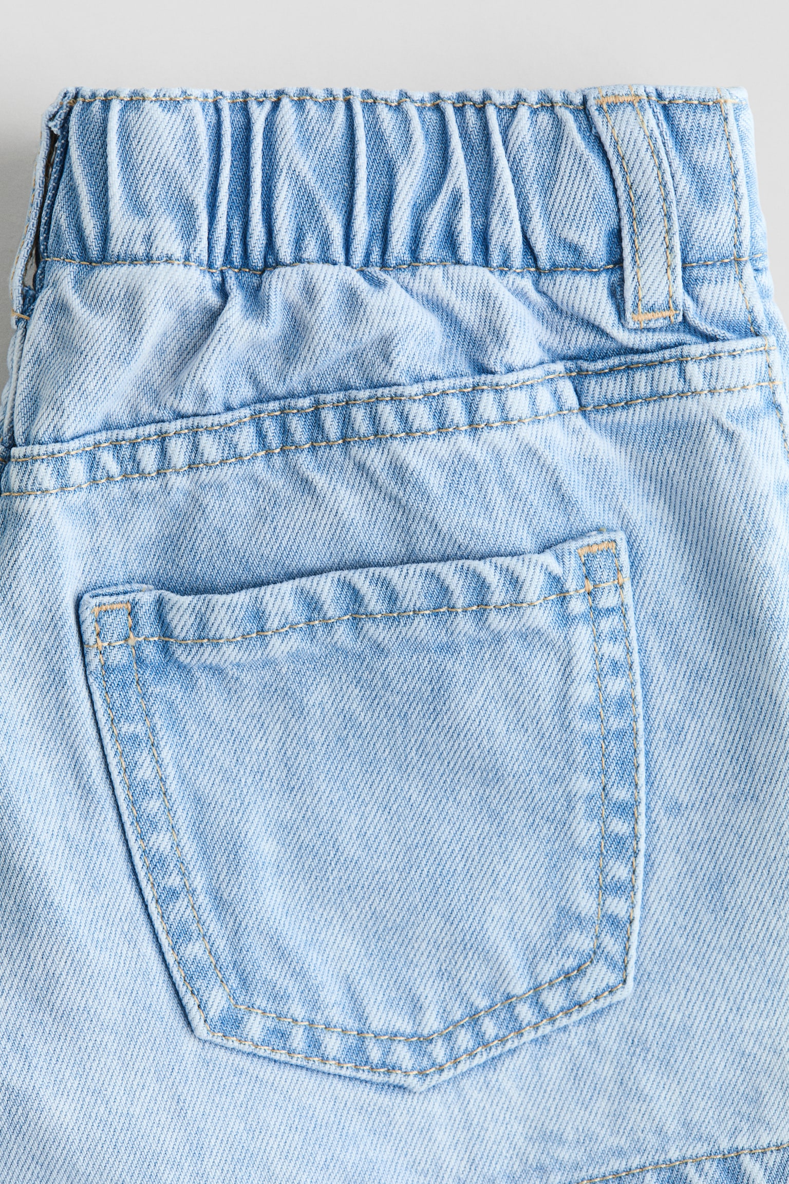 Детские шорты H&M Printed Denim Shorts, цвет: Синий — фото 2