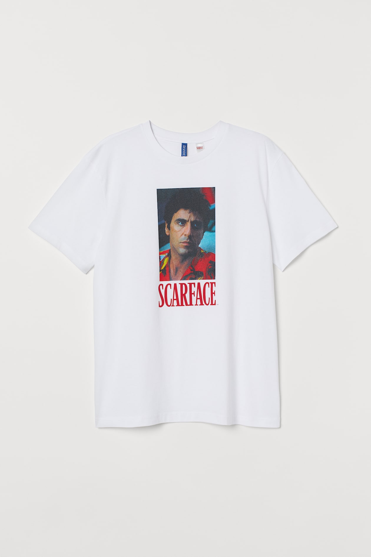 Printed T-shirt White/Scarface Men H&M 90s/SCARFACE CLOTHING