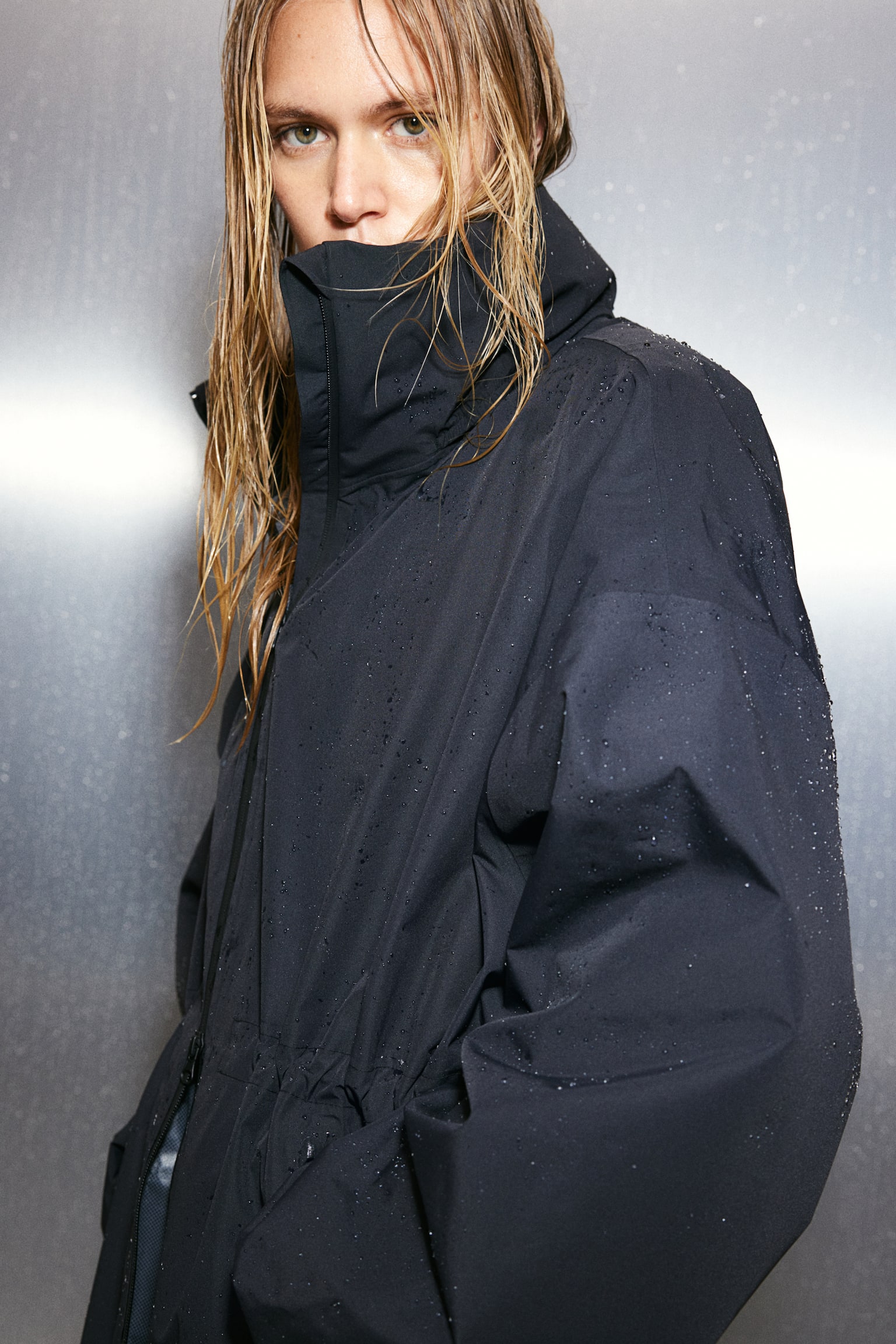 Rain parka in StormMove™ - Black - 1