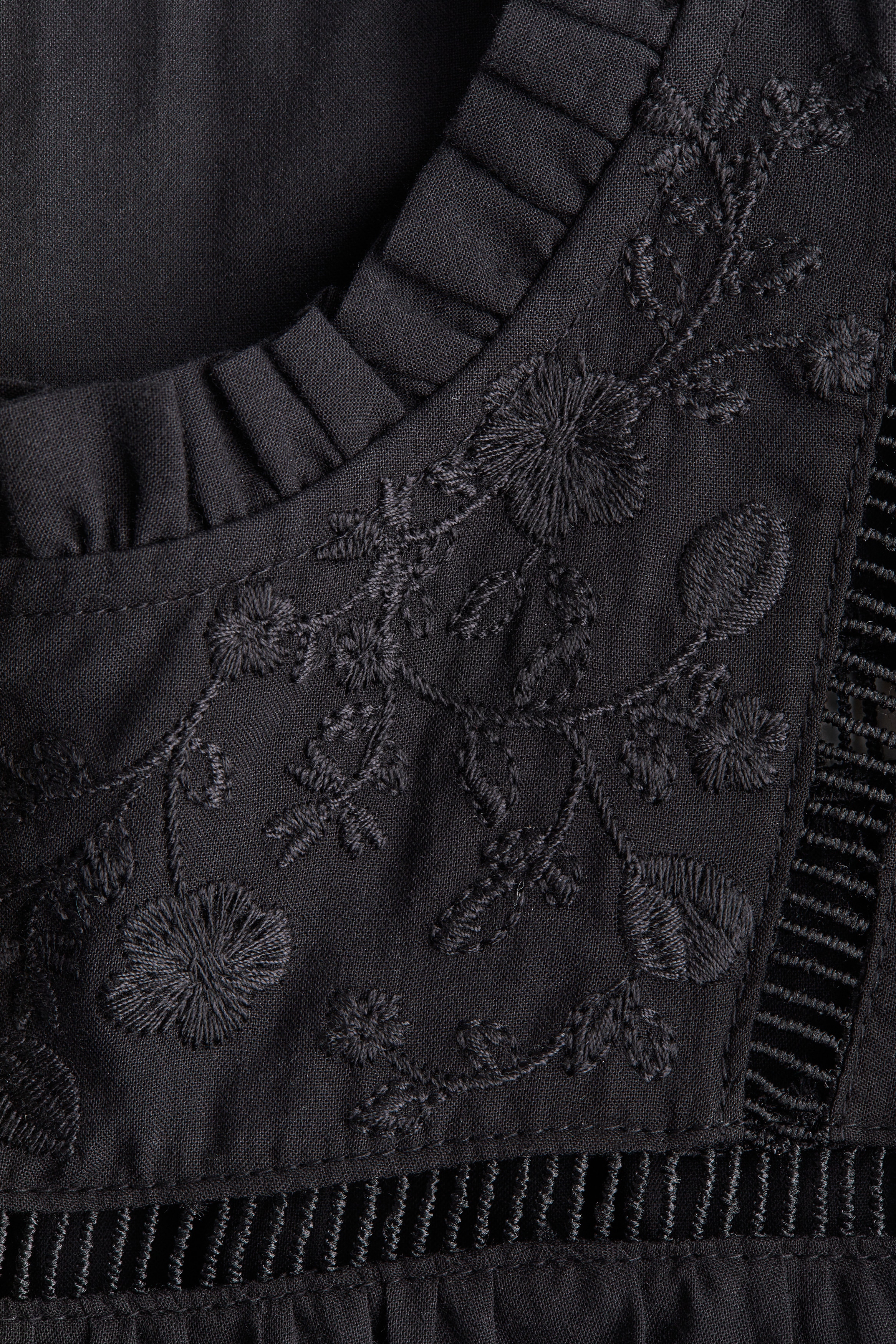 Embroidered cotton blouse