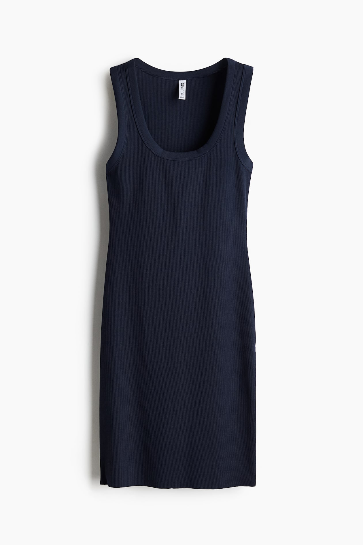 Robe moulante côtelée - Bleu marine - FEMME | H&M FR