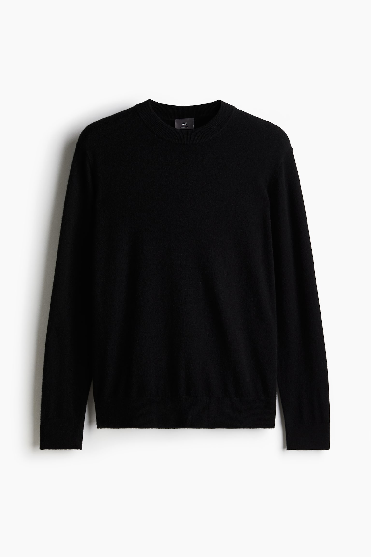 Regular Fit Cashmere jumper - ブラック/ネイビーブルー/ホワイト/ダークグレー - 2