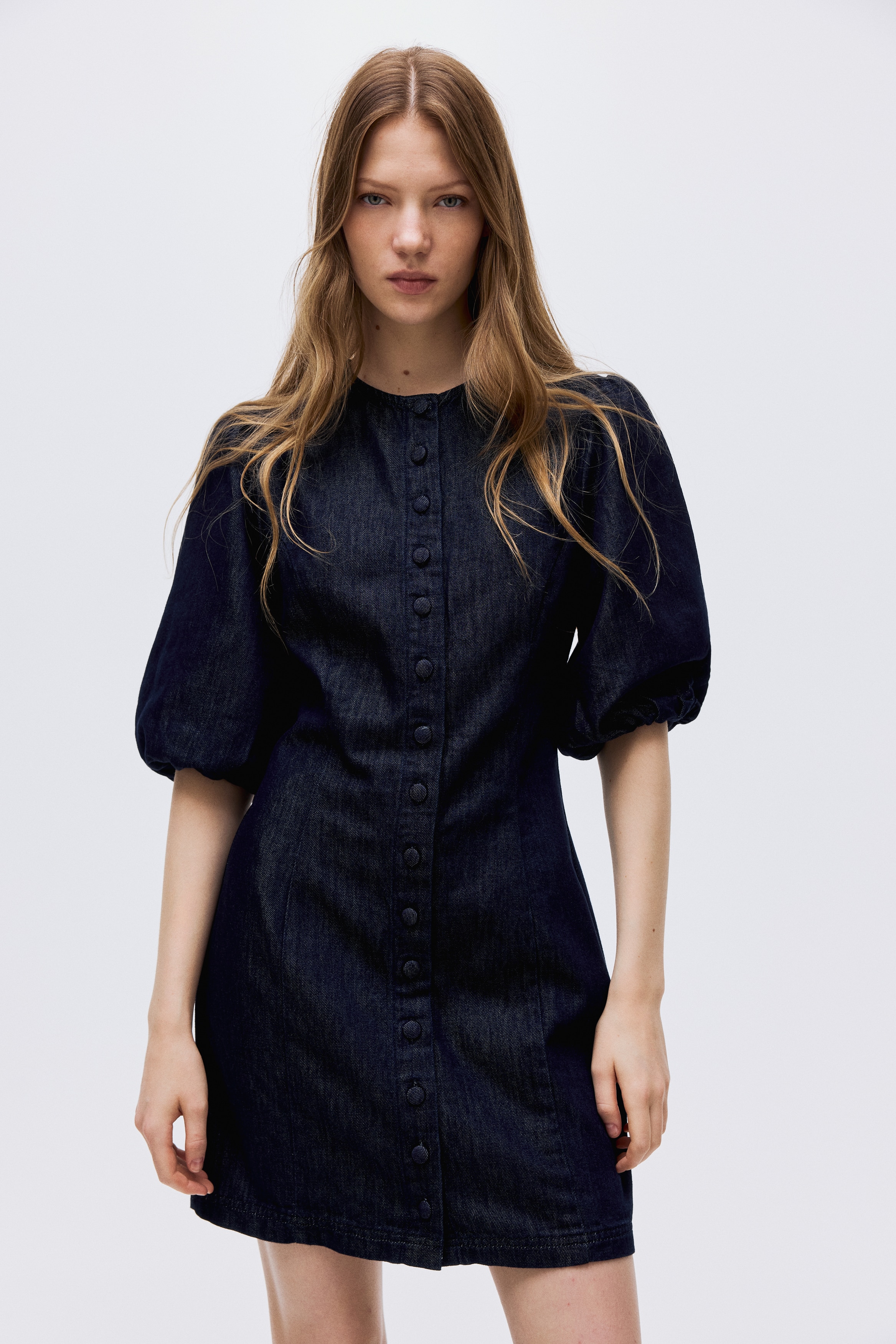 Robe en denim - Bleu denim foncé