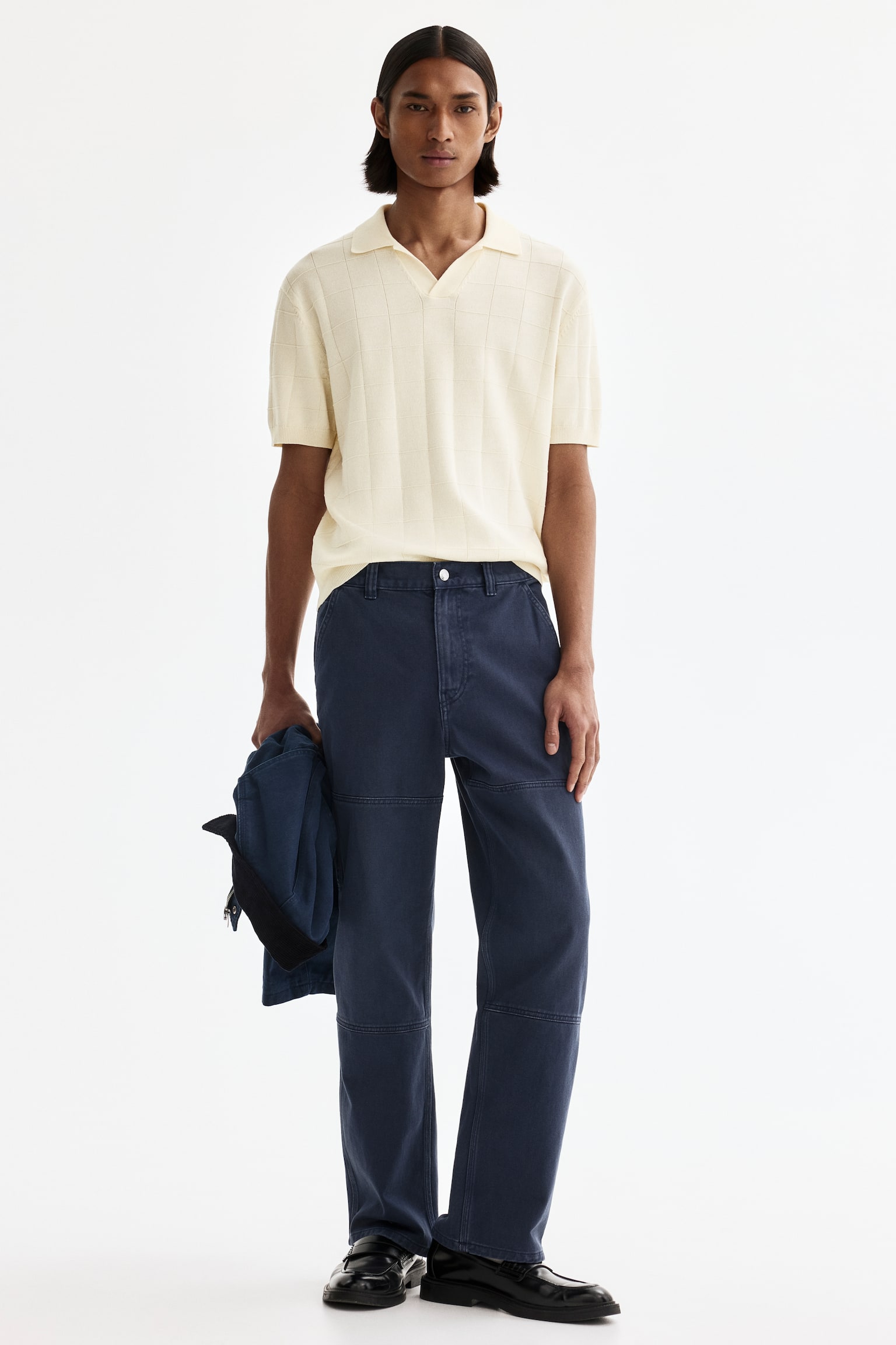 Regular Fit Polo shirt - Cream/Dark green - 3