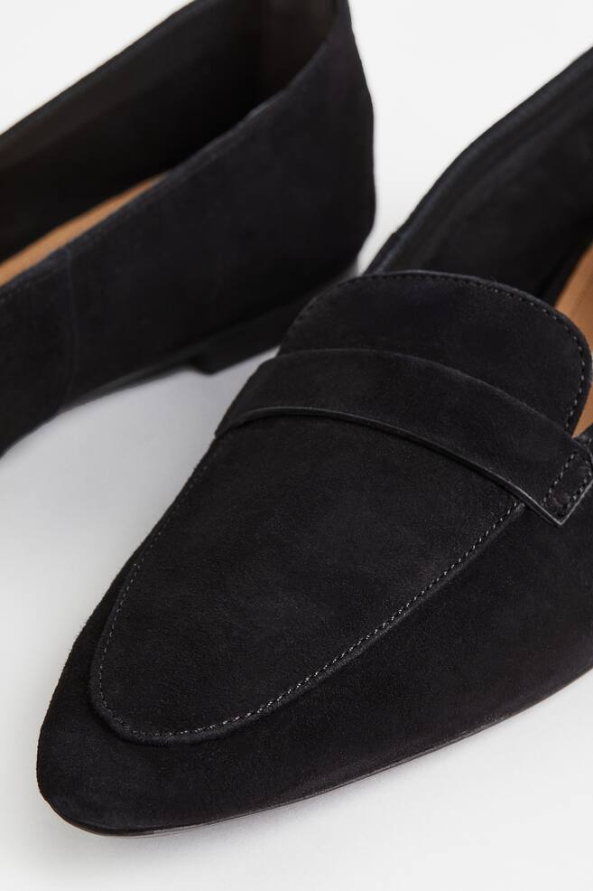 Suede loafers - Black - 5