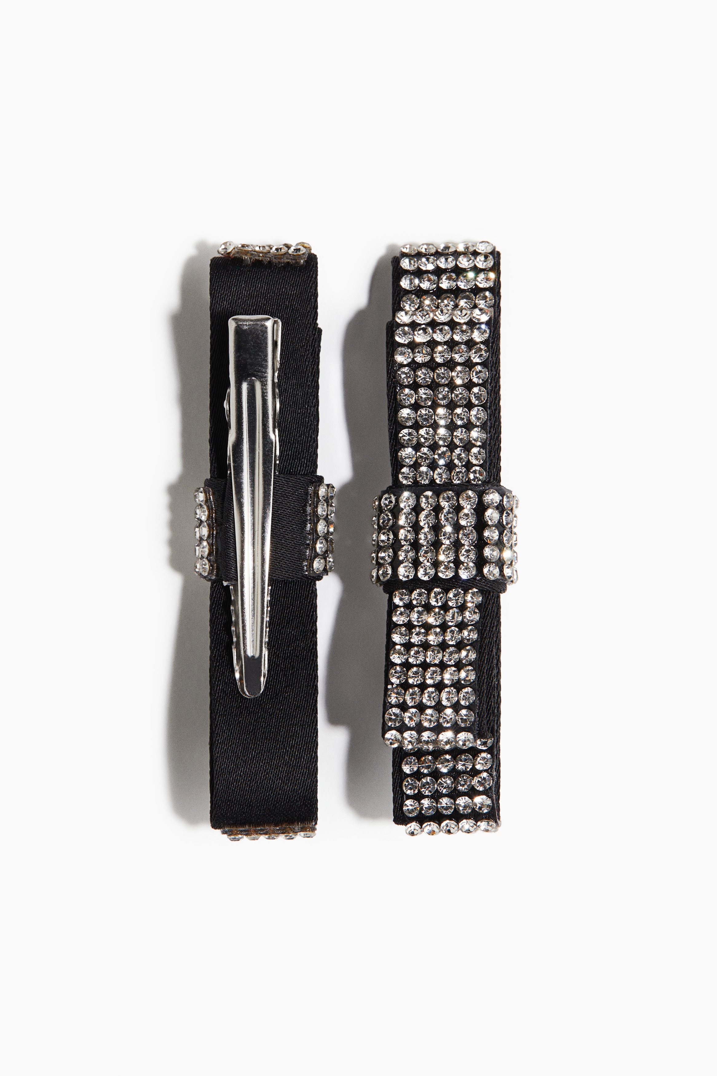 2-pack rhinestone-embellished hair clips