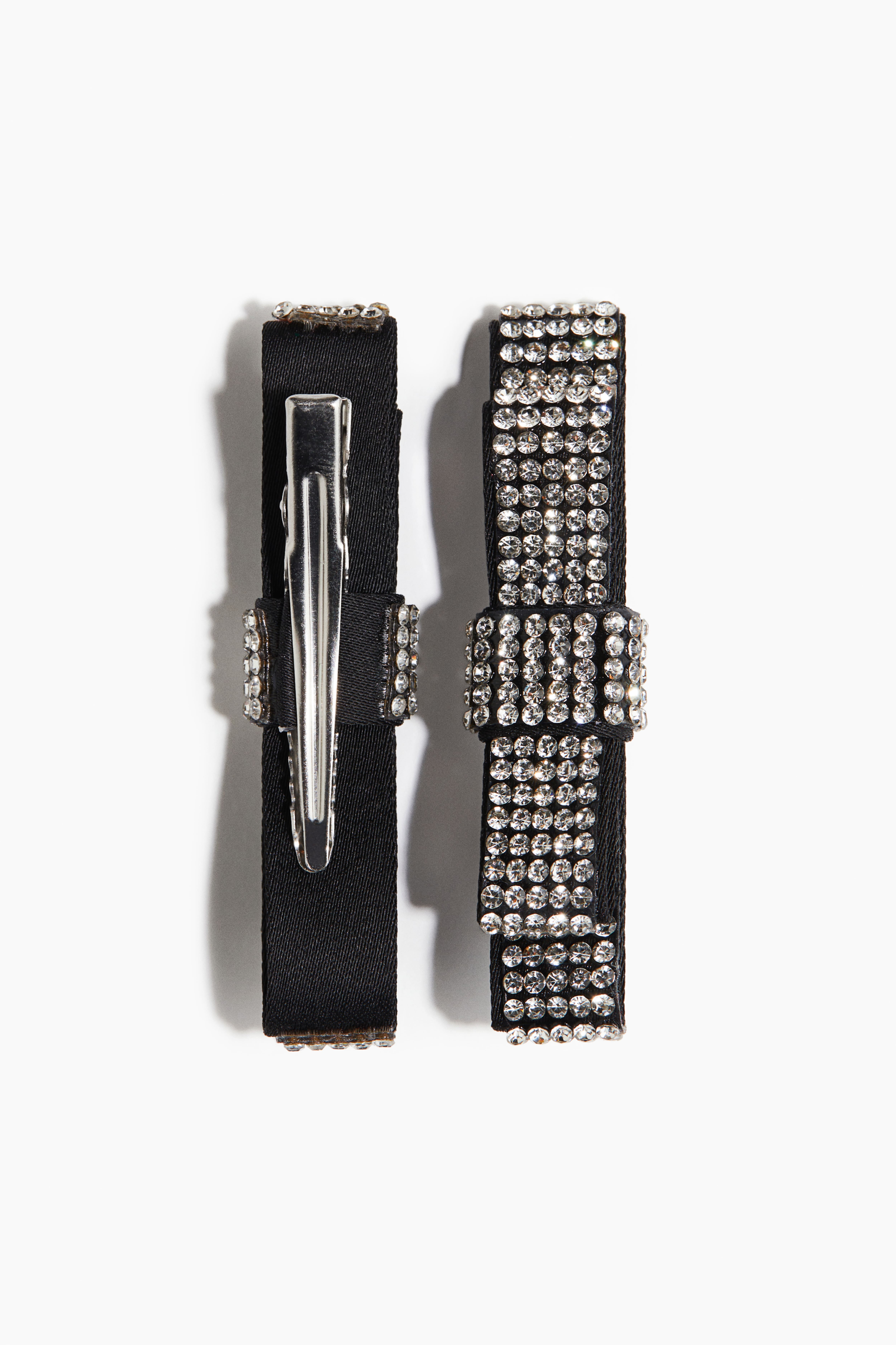 2-Pack Rhinestone-Embellished Hair Clips