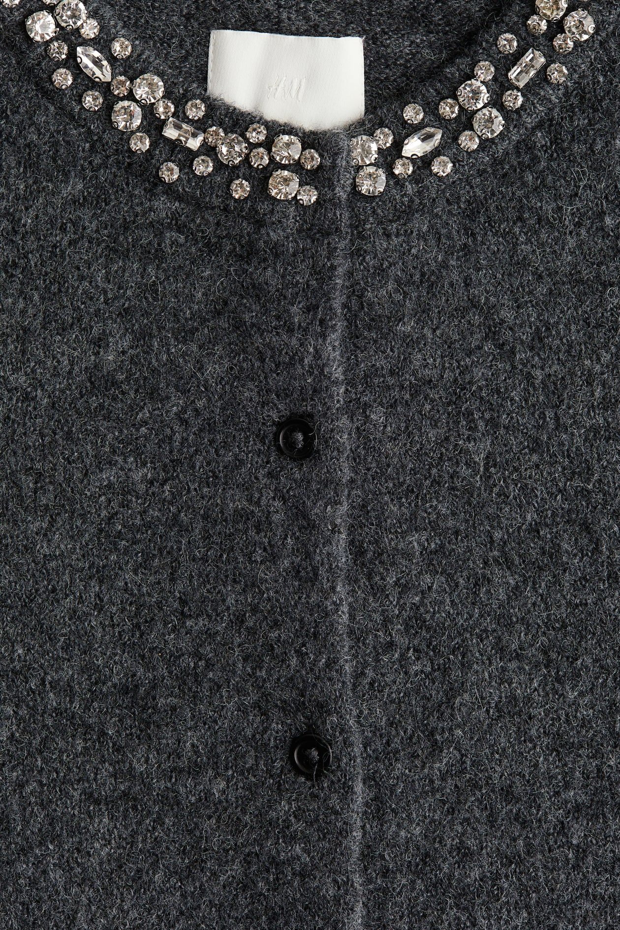 Rhinestone-Embellished Cardigan - image 2