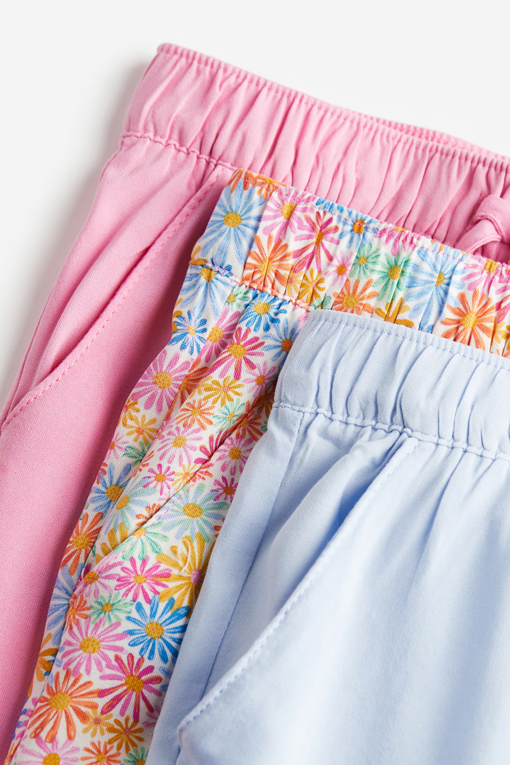 查看大圖: 3件入慢跑褲 - 淺粉紅色/花朵 - Kids | H&M 2