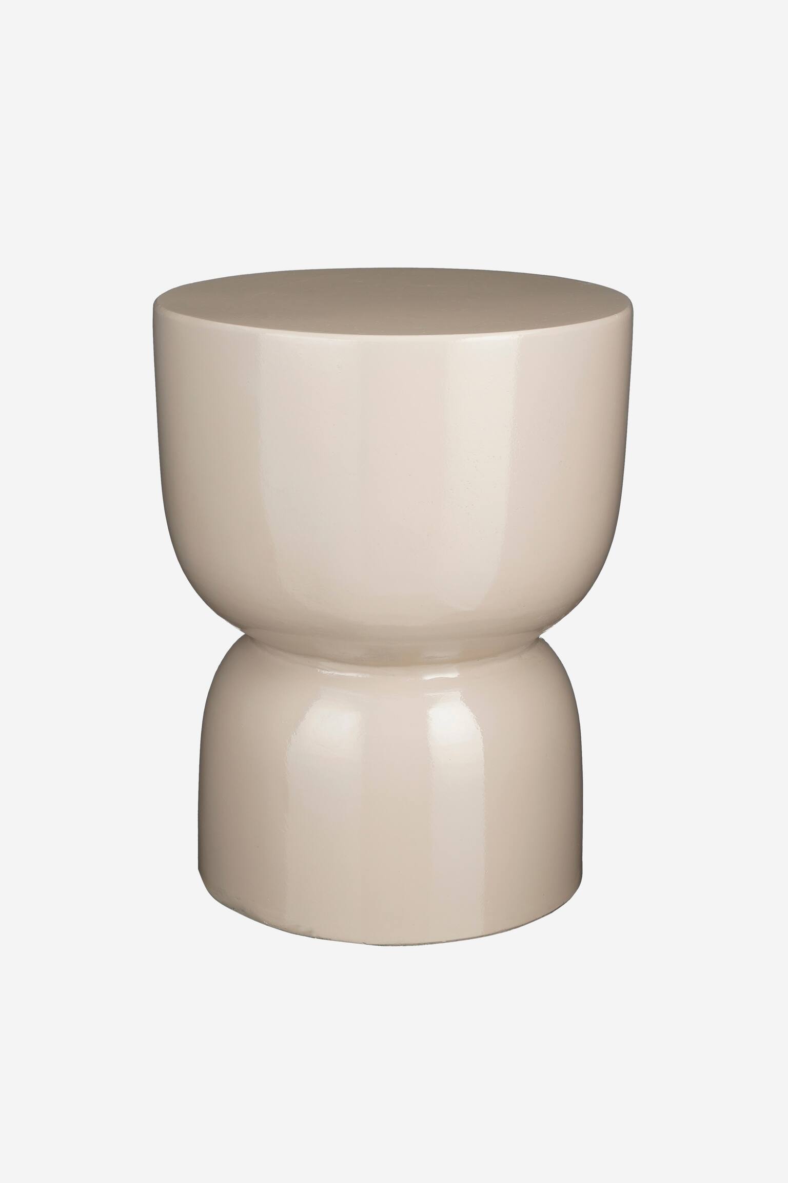Beistelltisch Aus Keramik - Beige - 1