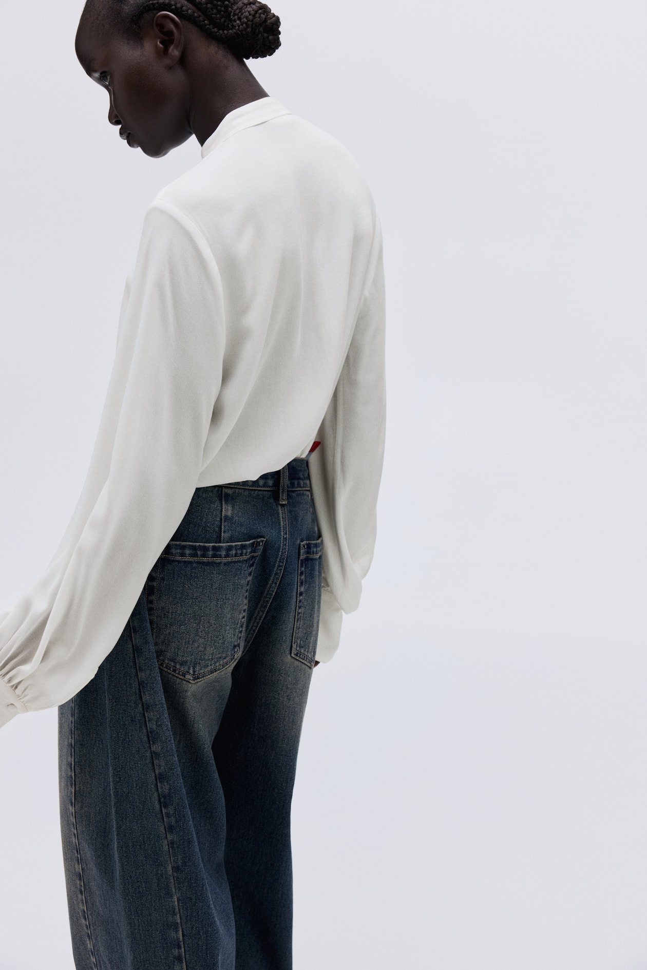 Blouse with Pintucks - image 4