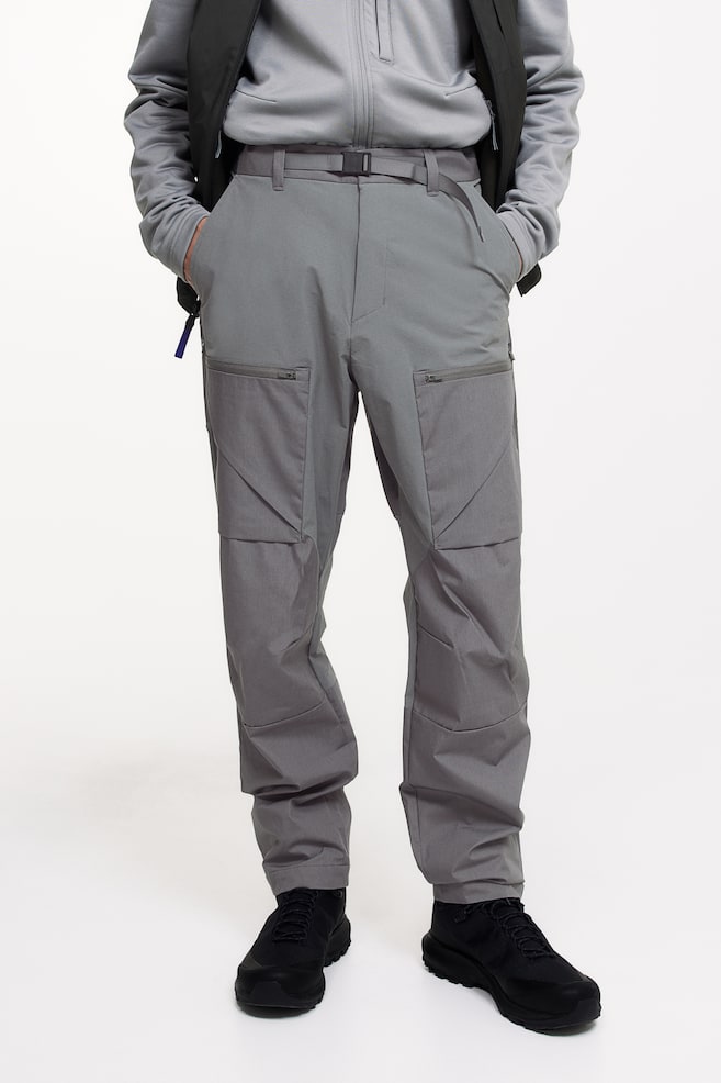 Water-repellent outdoor trousers - Dark grey/Black - 4