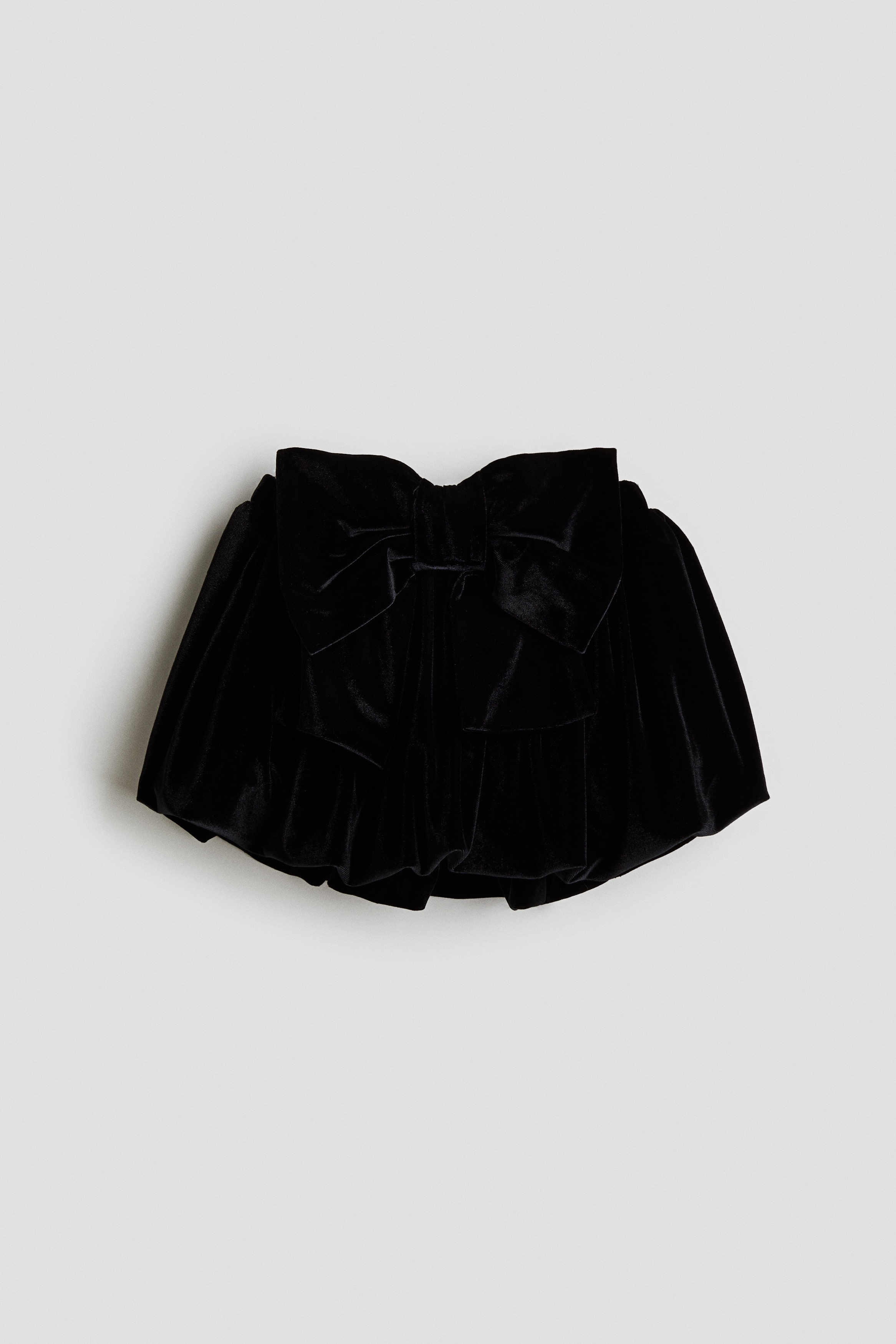 Fiyonk Detaylı Balon Etek - Siyah