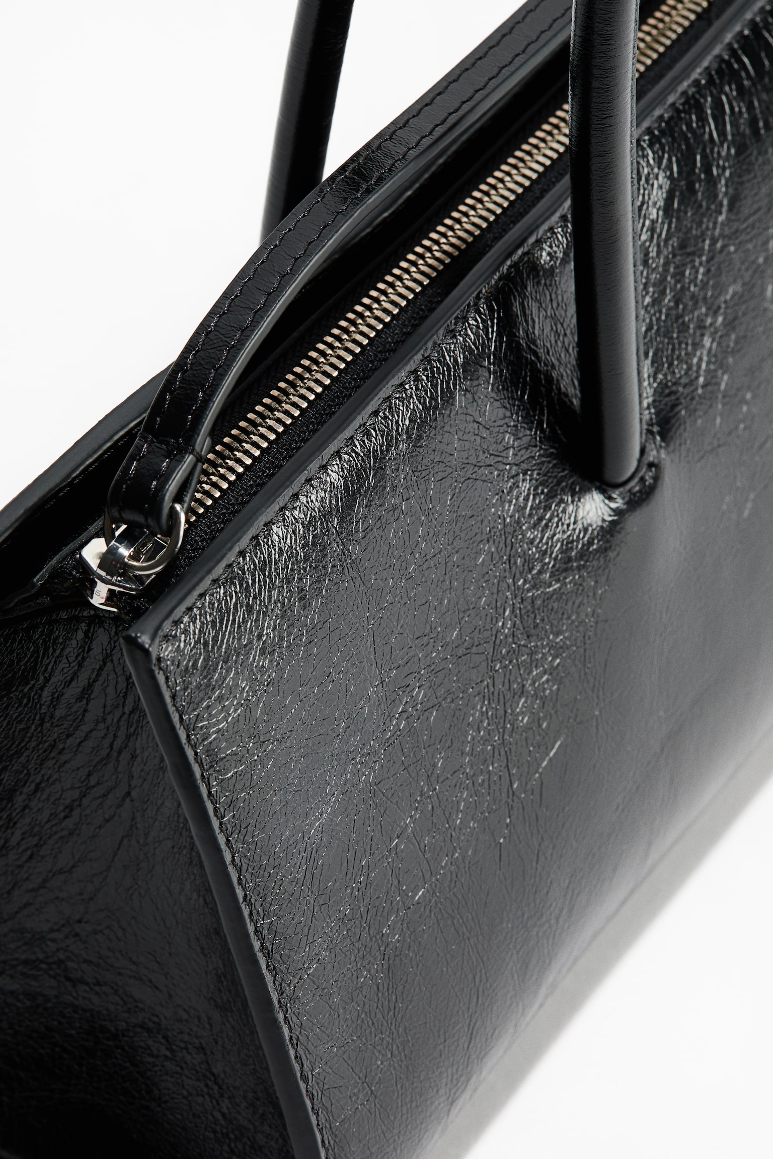 Leather shoulder bag - Black - 4