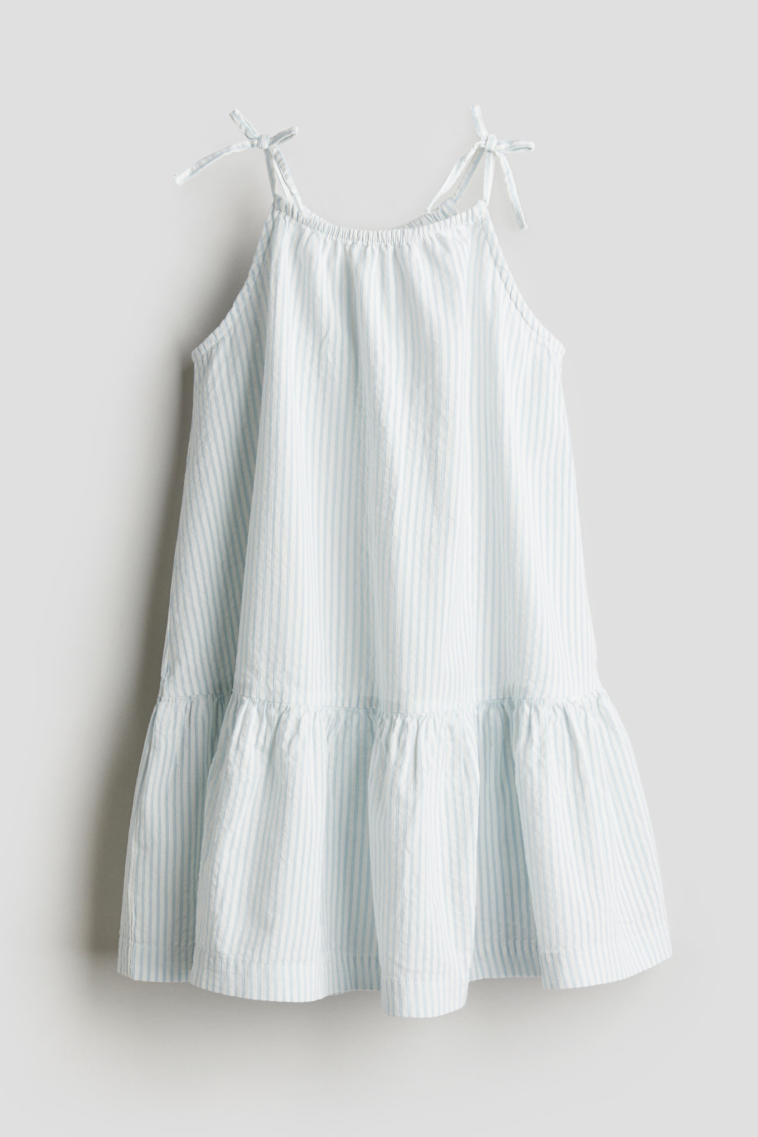 Sleeveless dress - Light blue/Striped/Light beige/Light beige/Palm trees/Pink/Light beige/Striped - 1