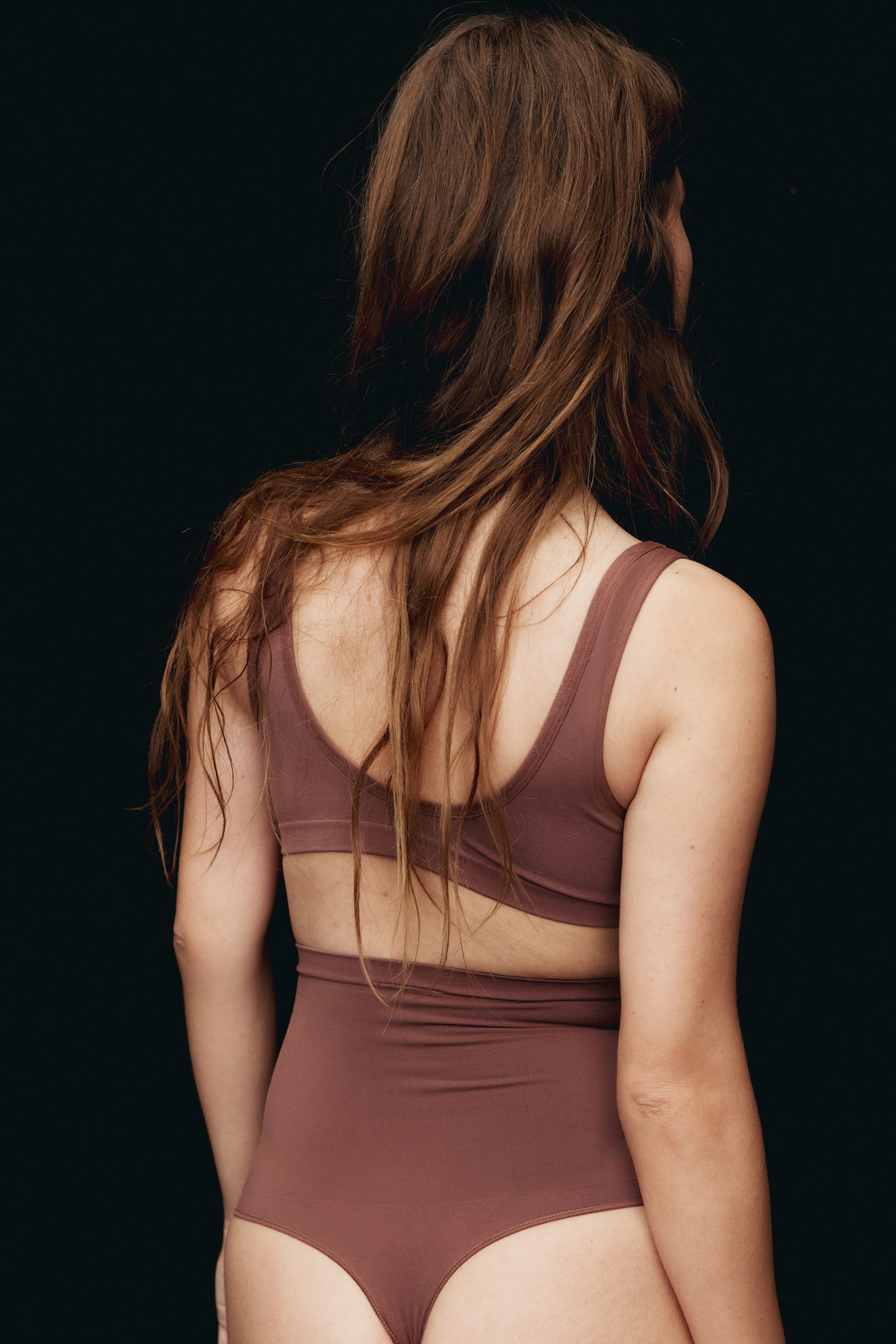 Ver imagem maior: Seamless Padded soft bra - Rosa seco escuro - SENHORA | H&M PT 4