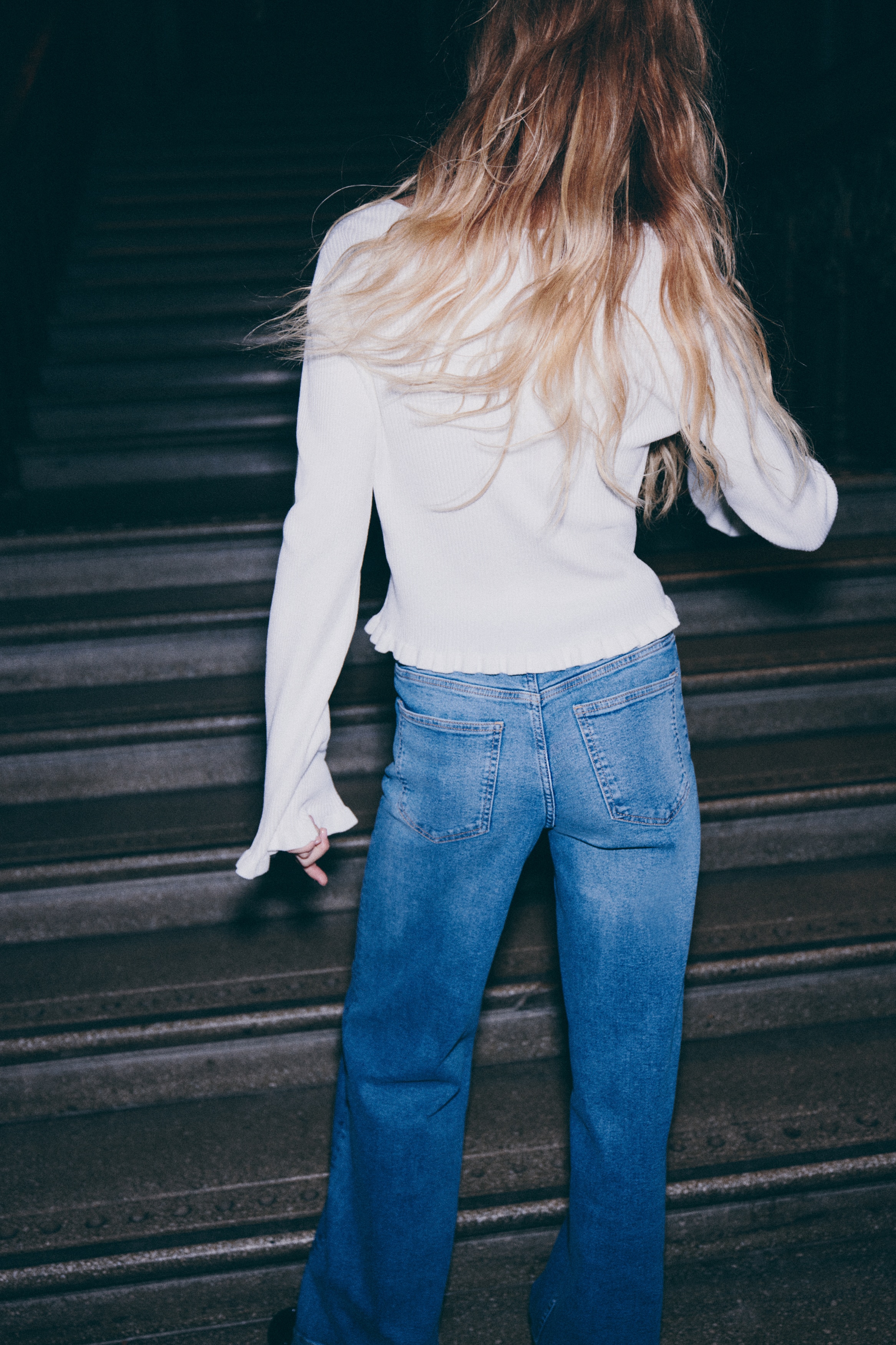 Frill-trimmed cardigan