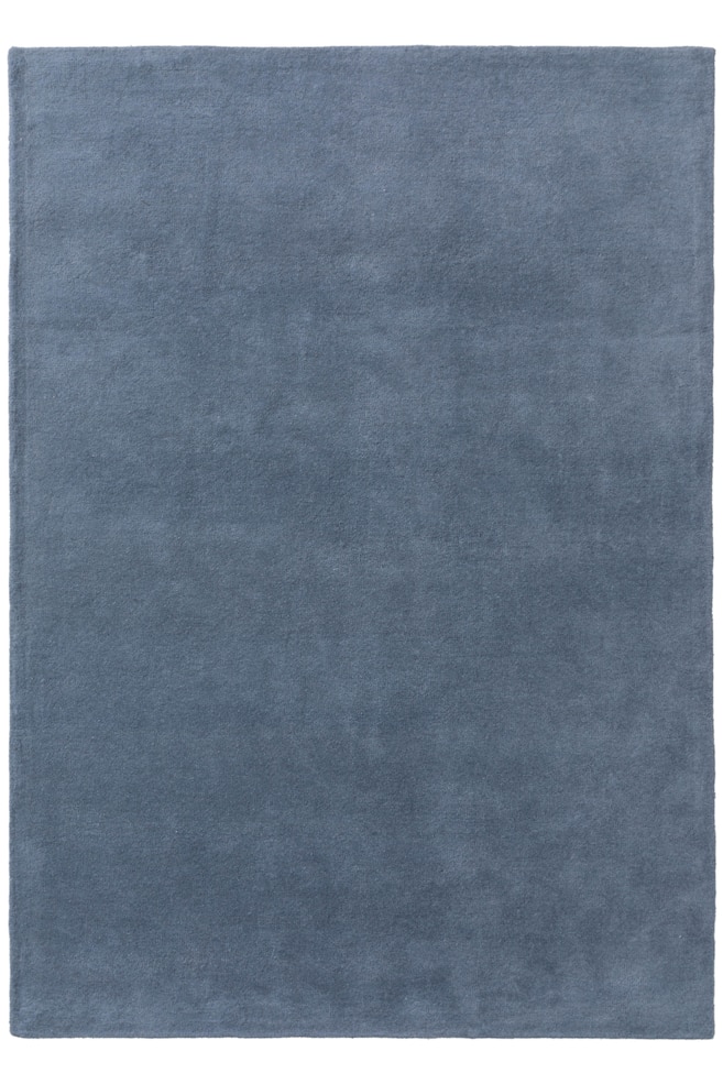 Wollen Vloerkleed Bent - Blauw - 1