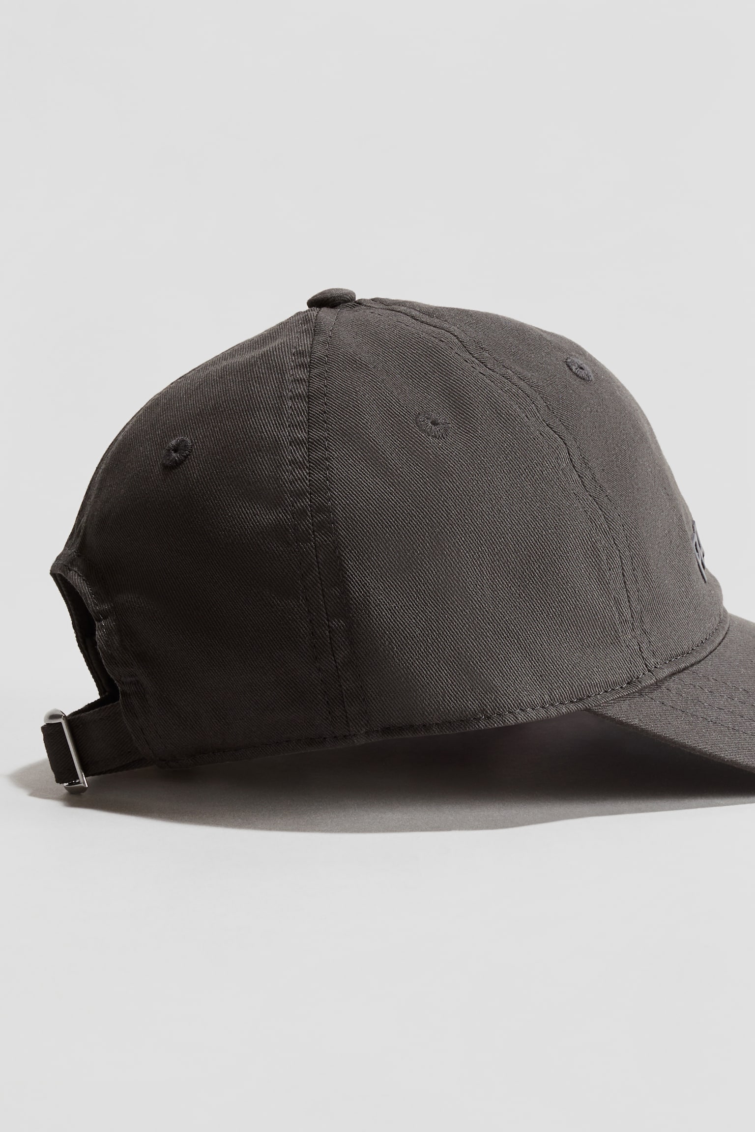 Embossed-print twill cap - Dark grey - 4