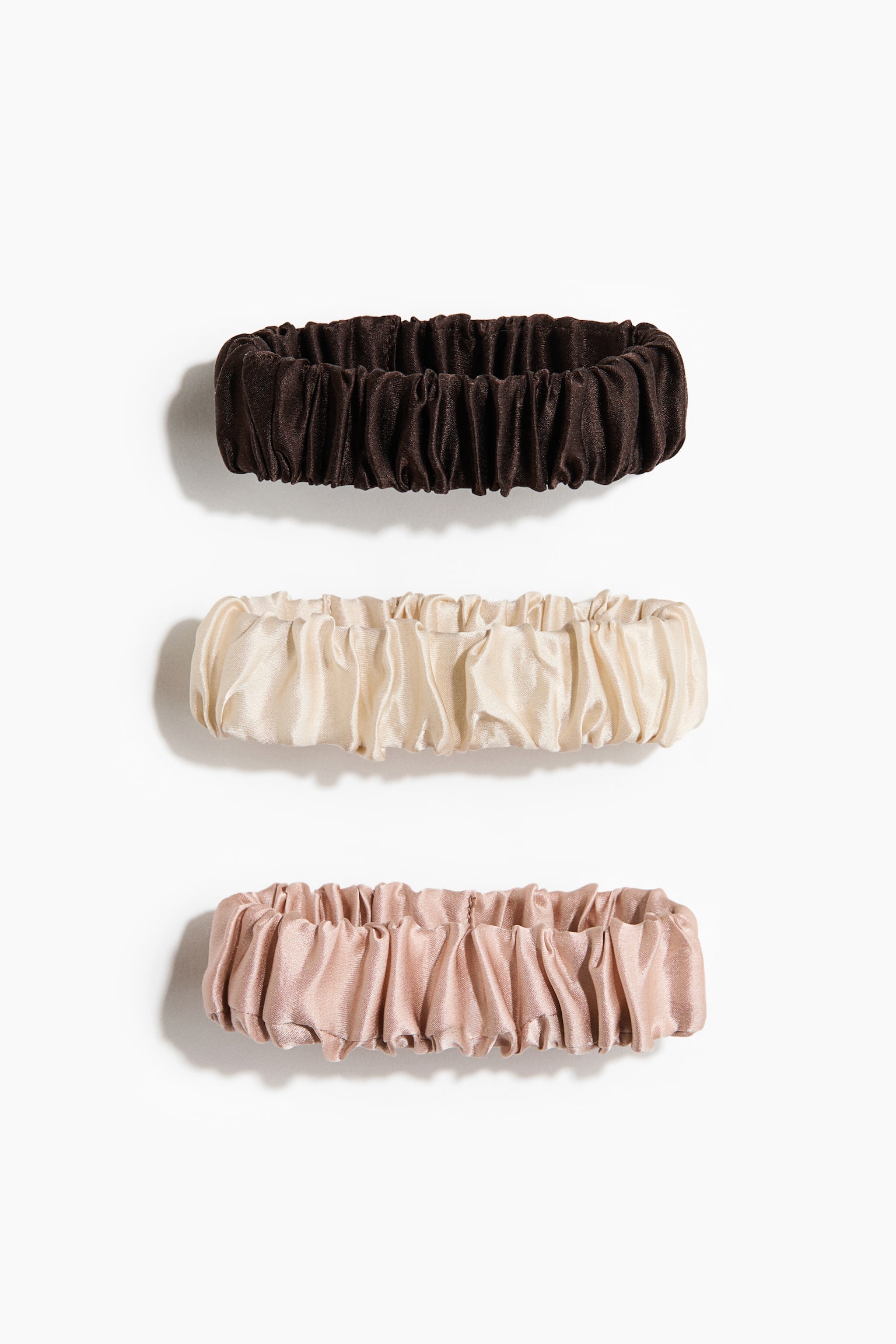 Pack de 3 scrunchies em seda - 1