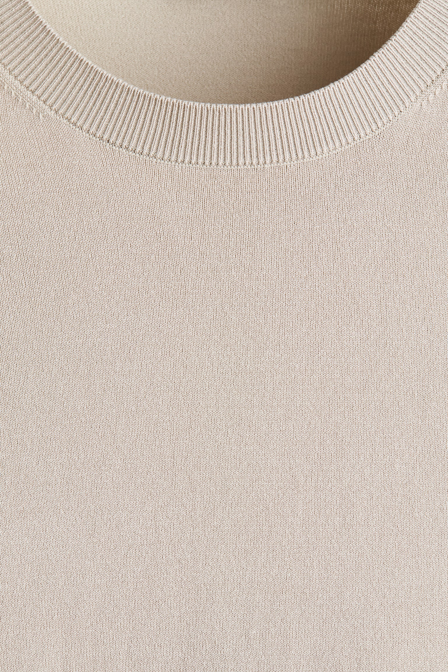 Strikket T-shirt Slim Fit - Beige/Sort/Hvid/Mørkeblå - 6