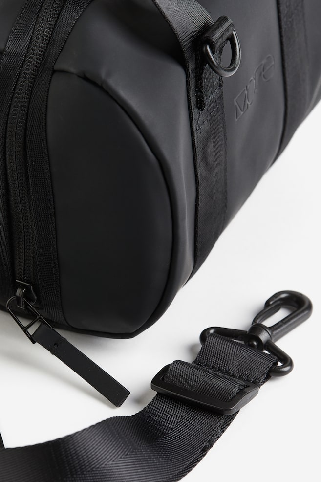 Mini sac sport porté croisé en textile déperlant - Noir - 4