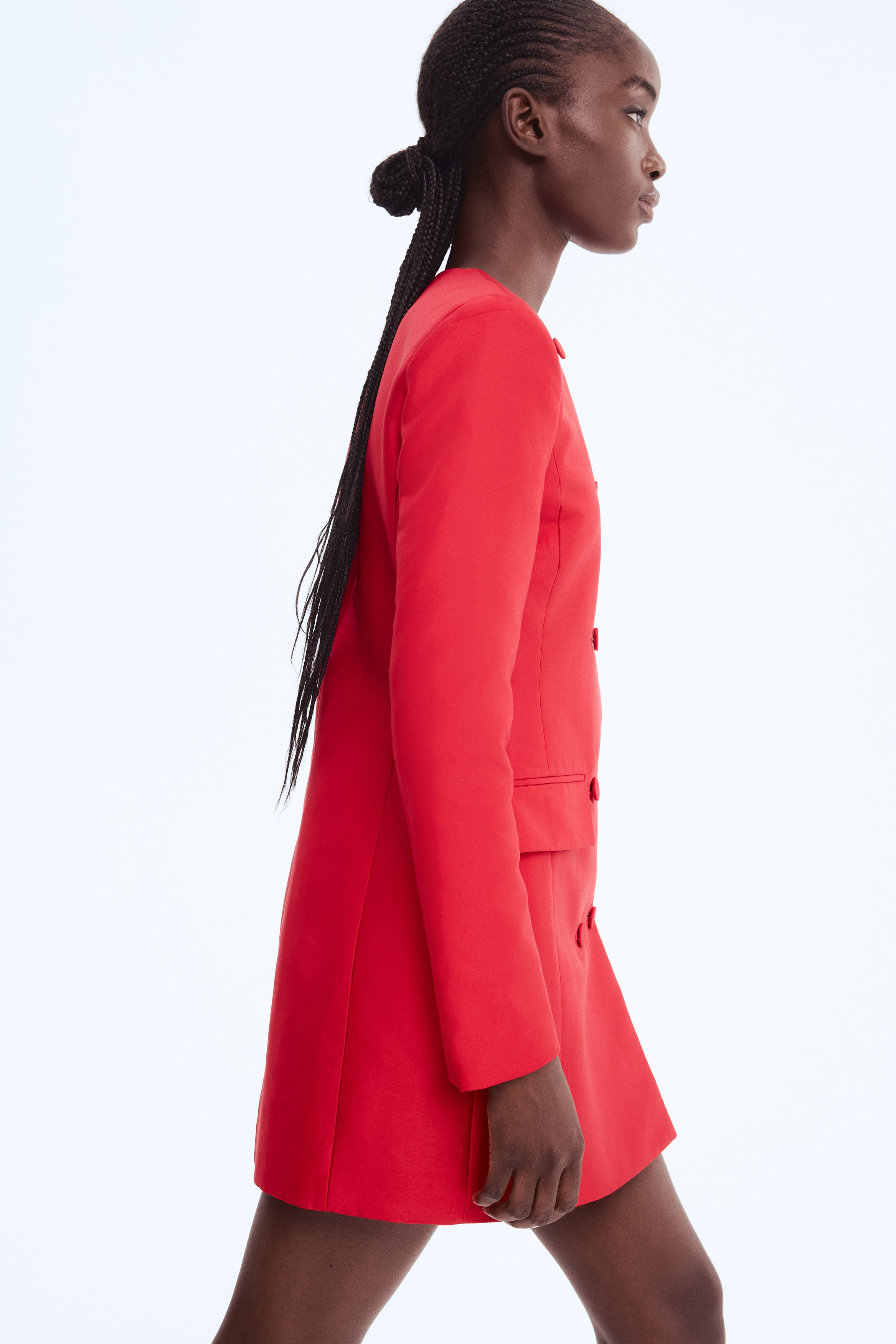 Women's Red Double-breasted blazer dress | H&M GB