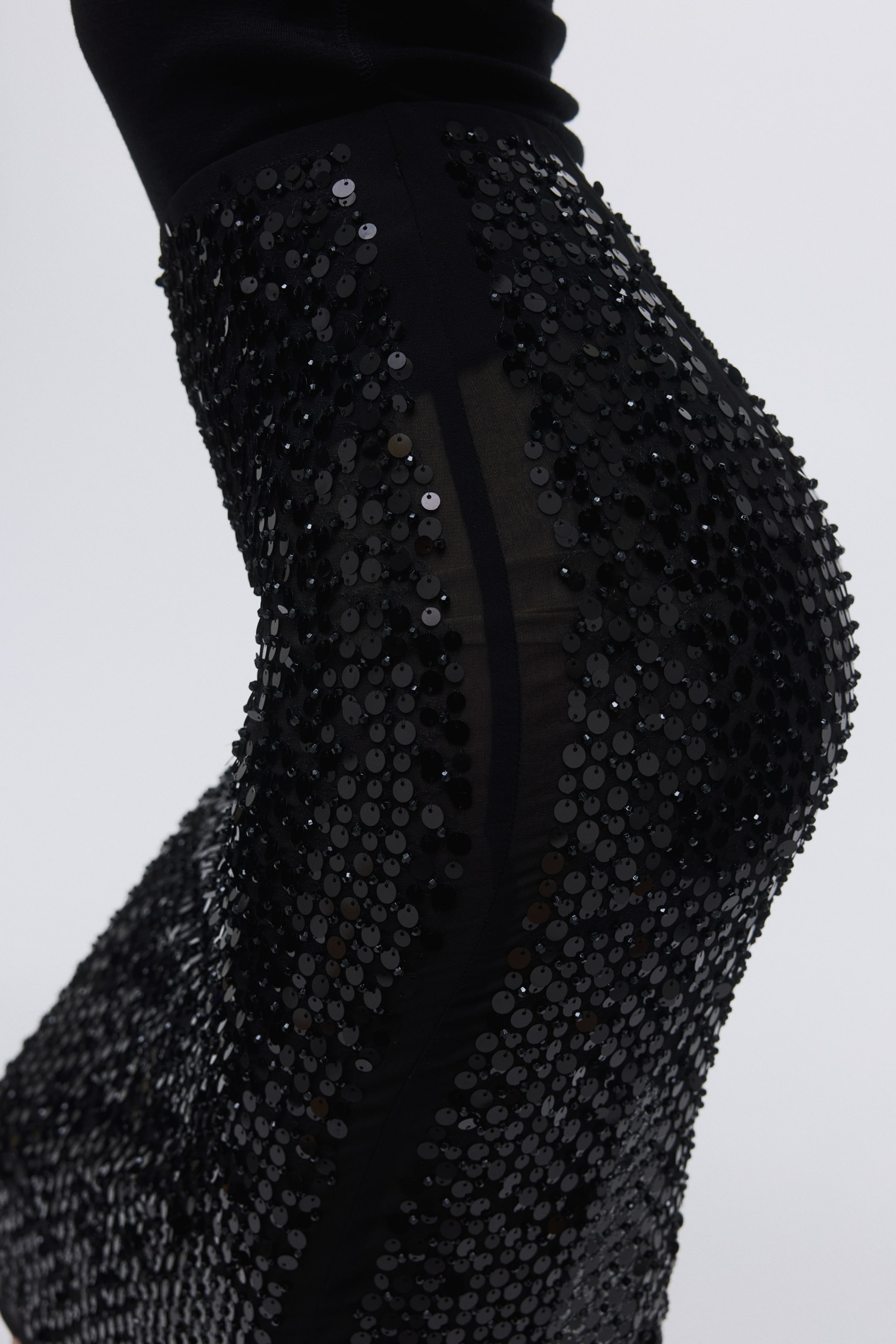 Ampliar la imagen: Falda de tubo con lentejuelas - Negro - Ladies | H&M MX 3