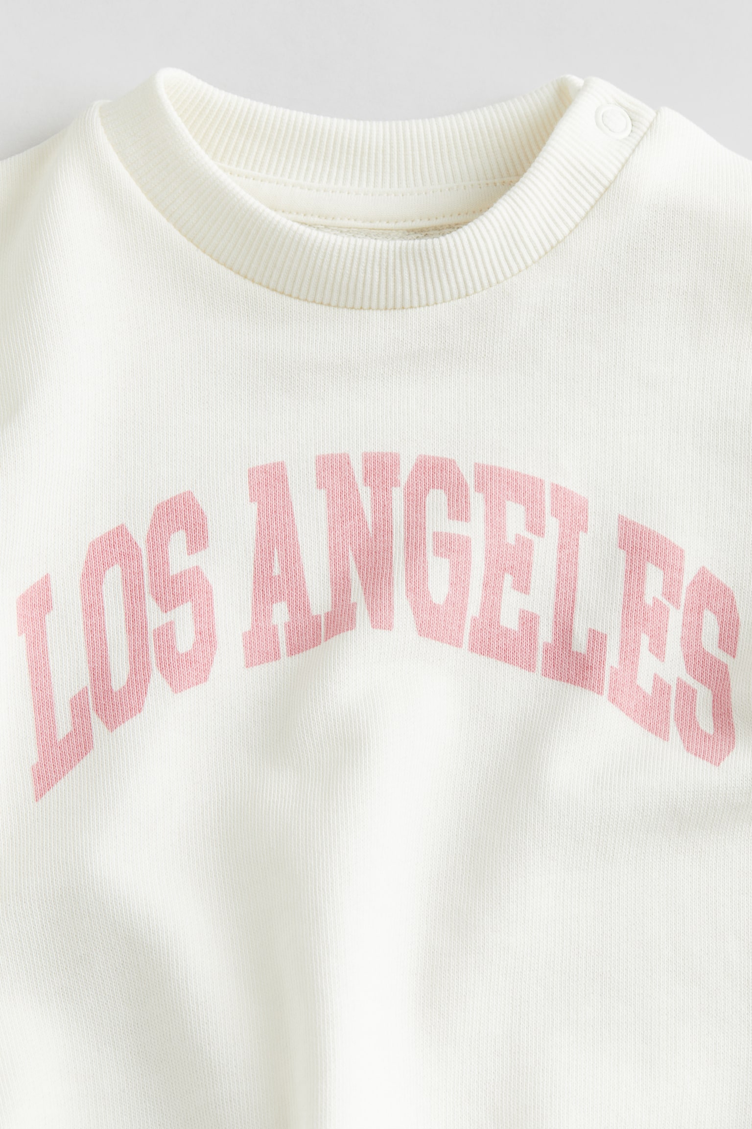 Text Print Cotton Sweater - White/Los Angeles/Dark blue/New York - 2