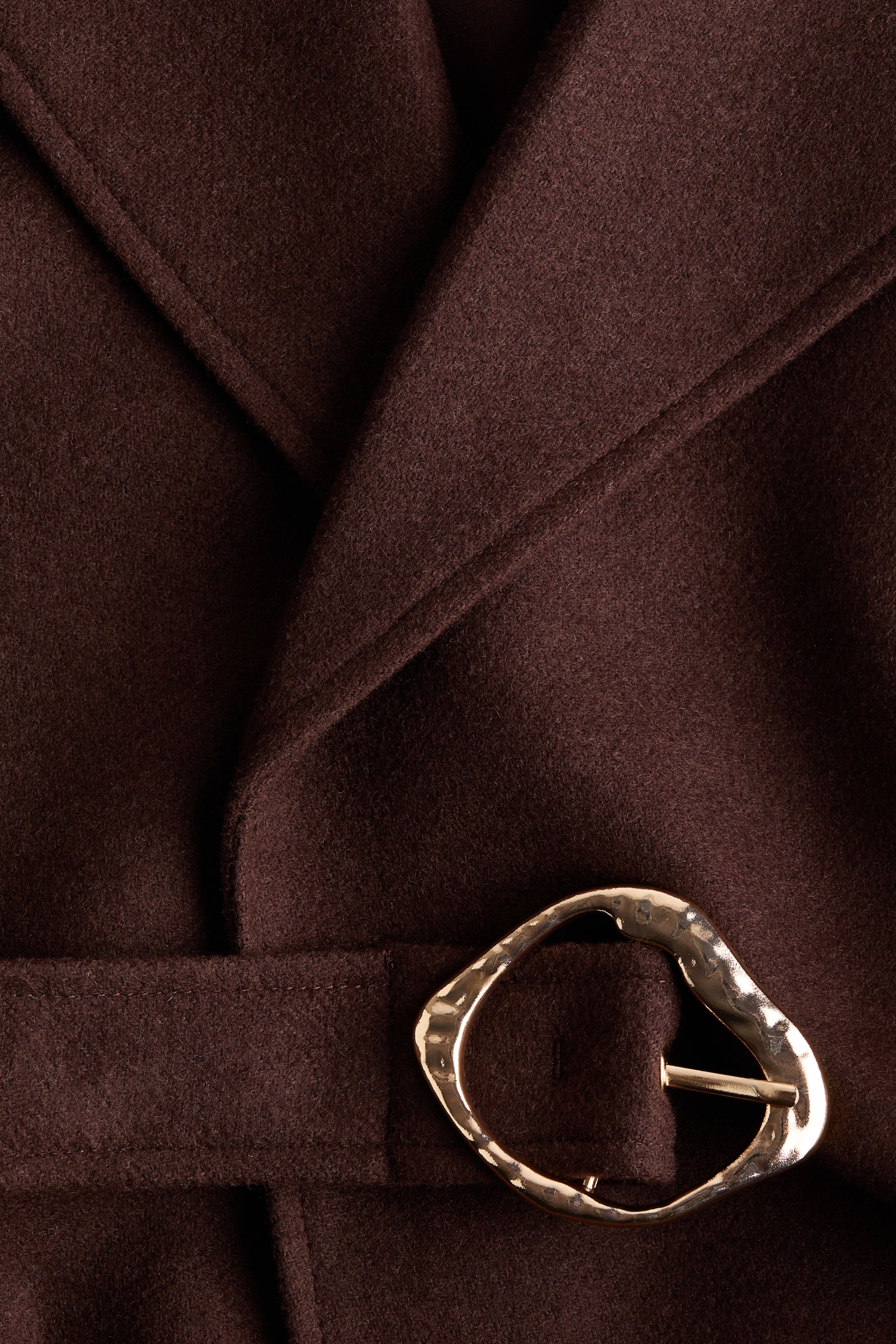 View larger image: Belted maxi coat - Dark brown - Ladies | H&M IN 7
