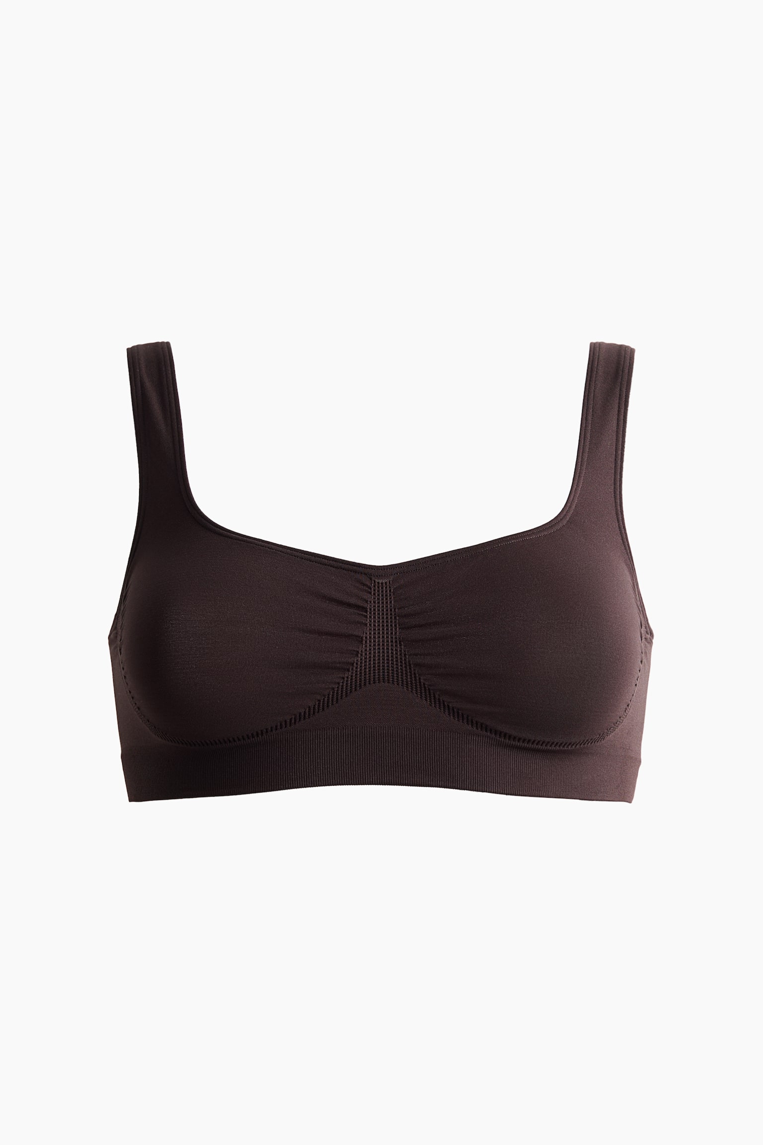 Soutien-gorge souple Seamless - Marron foncé/Rose clair - 1