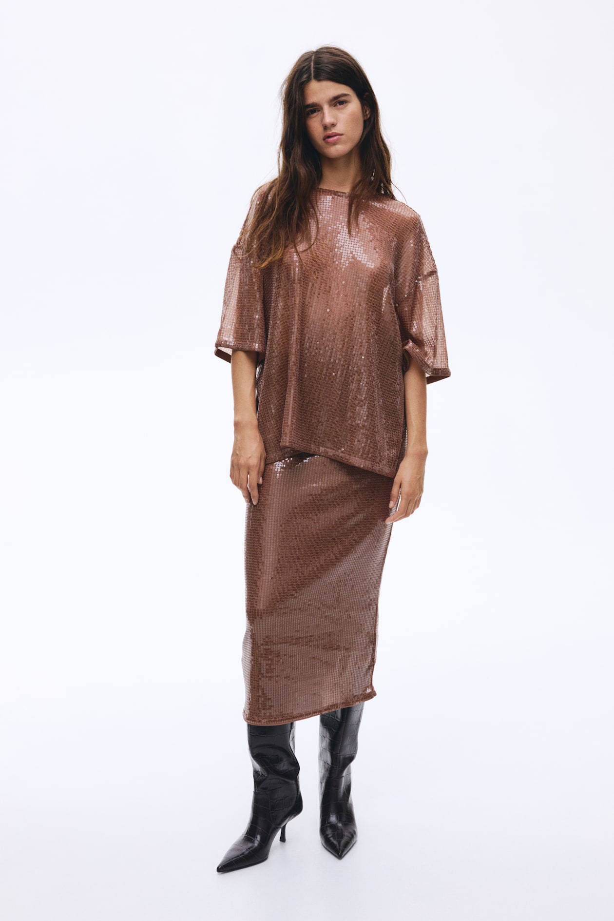 Oversized Sequined Top - image 3