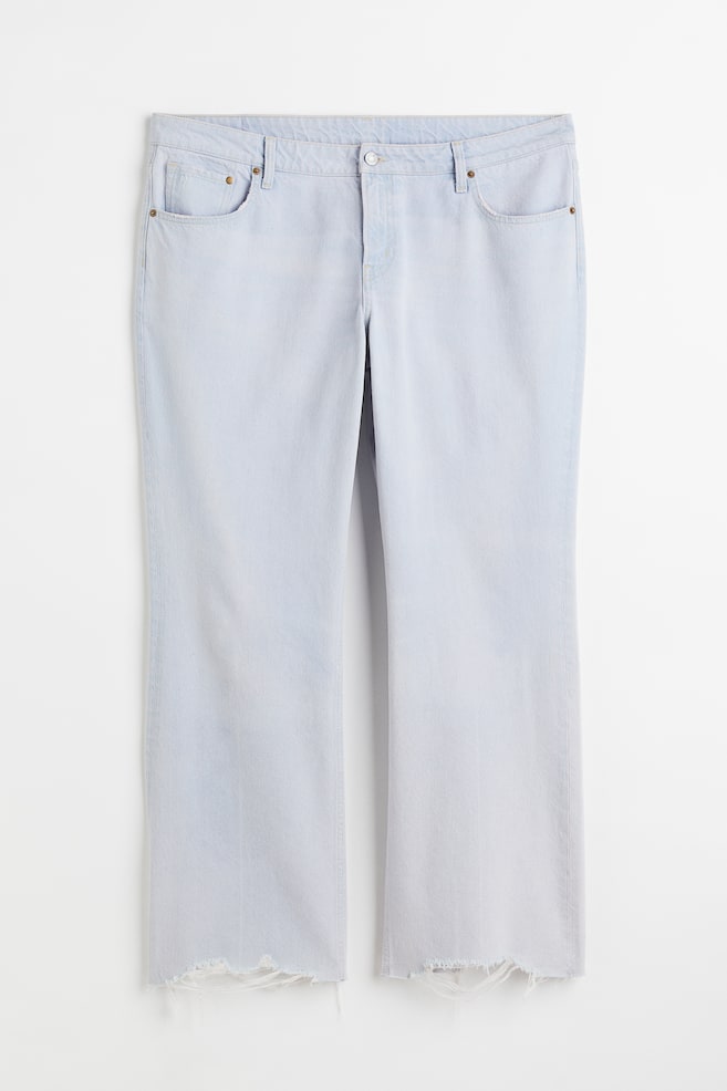 H&M+ 90s Flare Low Jeans - Pale denim blue/Denim blue/Denim blue/Floral - 1