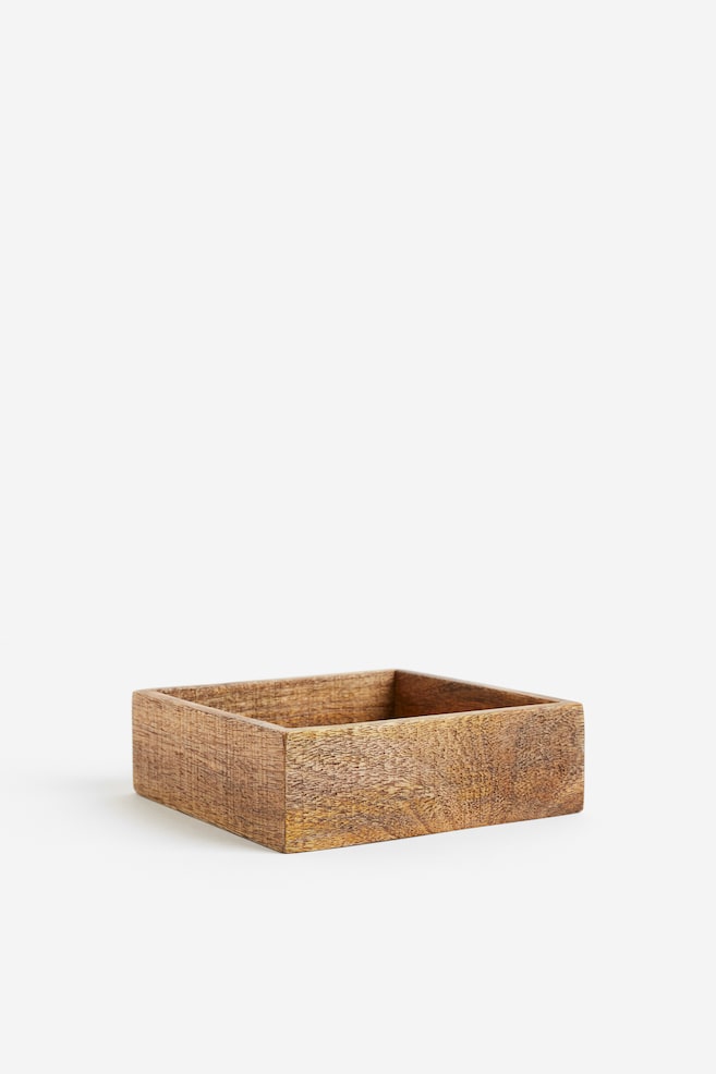 Wooden tray - Beige/Mango wood/Black - 1