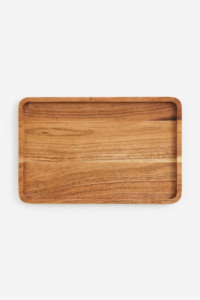 Wooden tray - Wood/Acacia wood - Home All | H&M GB