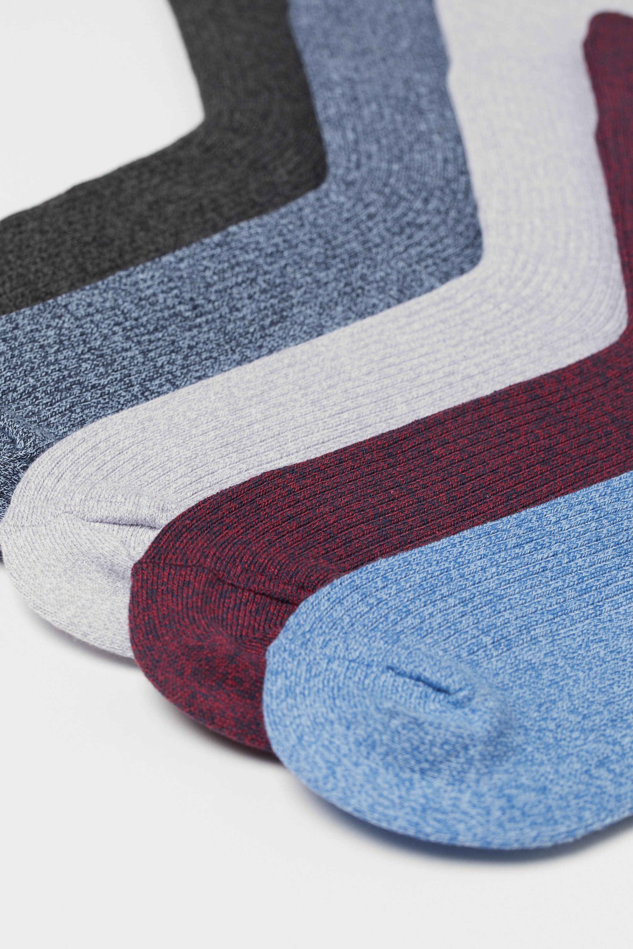 Größeres Bild ansehen: 5er-Pack Strümpfe - Dunkelgrau/Meliert - Men | H&M DE 2