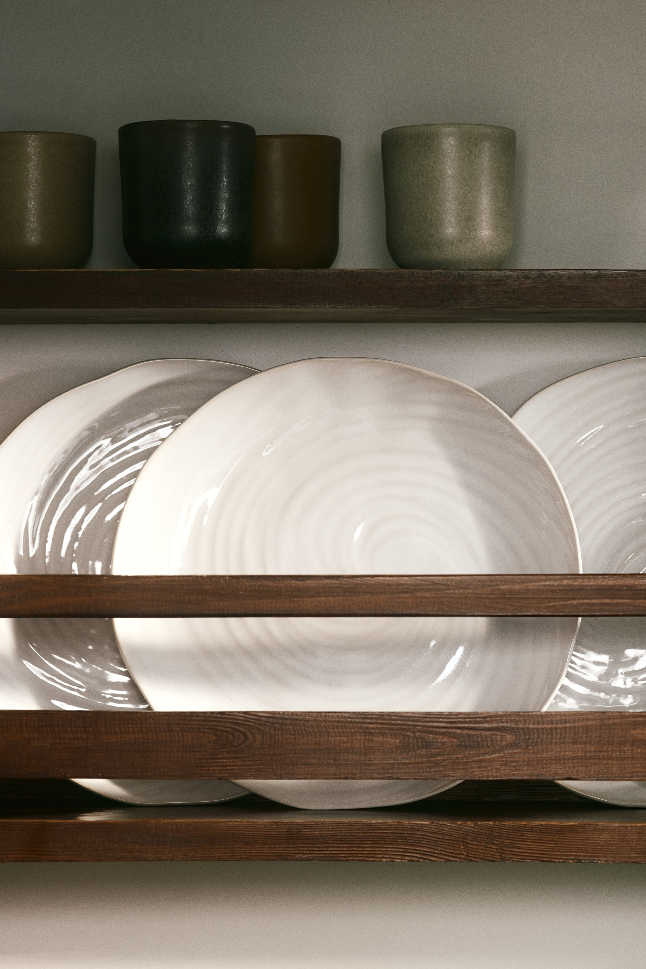 2-Pack Textured Stoneware Dinner Plates