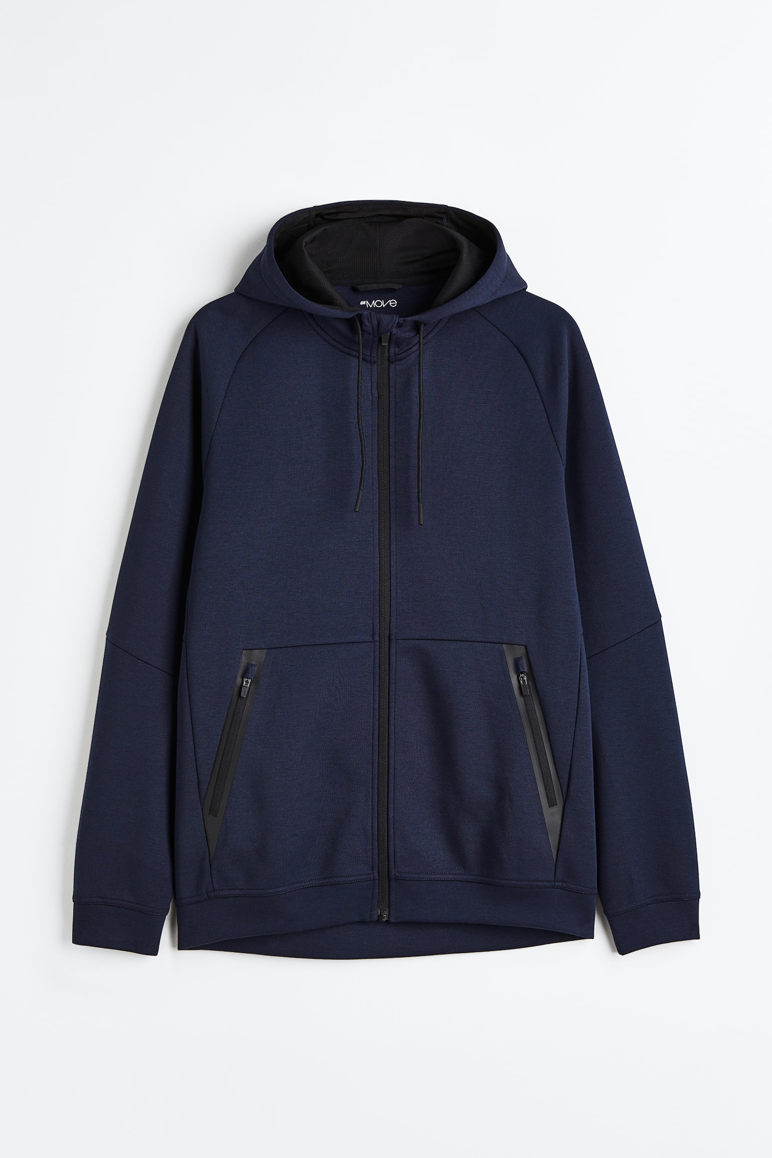 DryMove™ Activewear Hoodie - Navy blue/Light grey marle/Black - 1