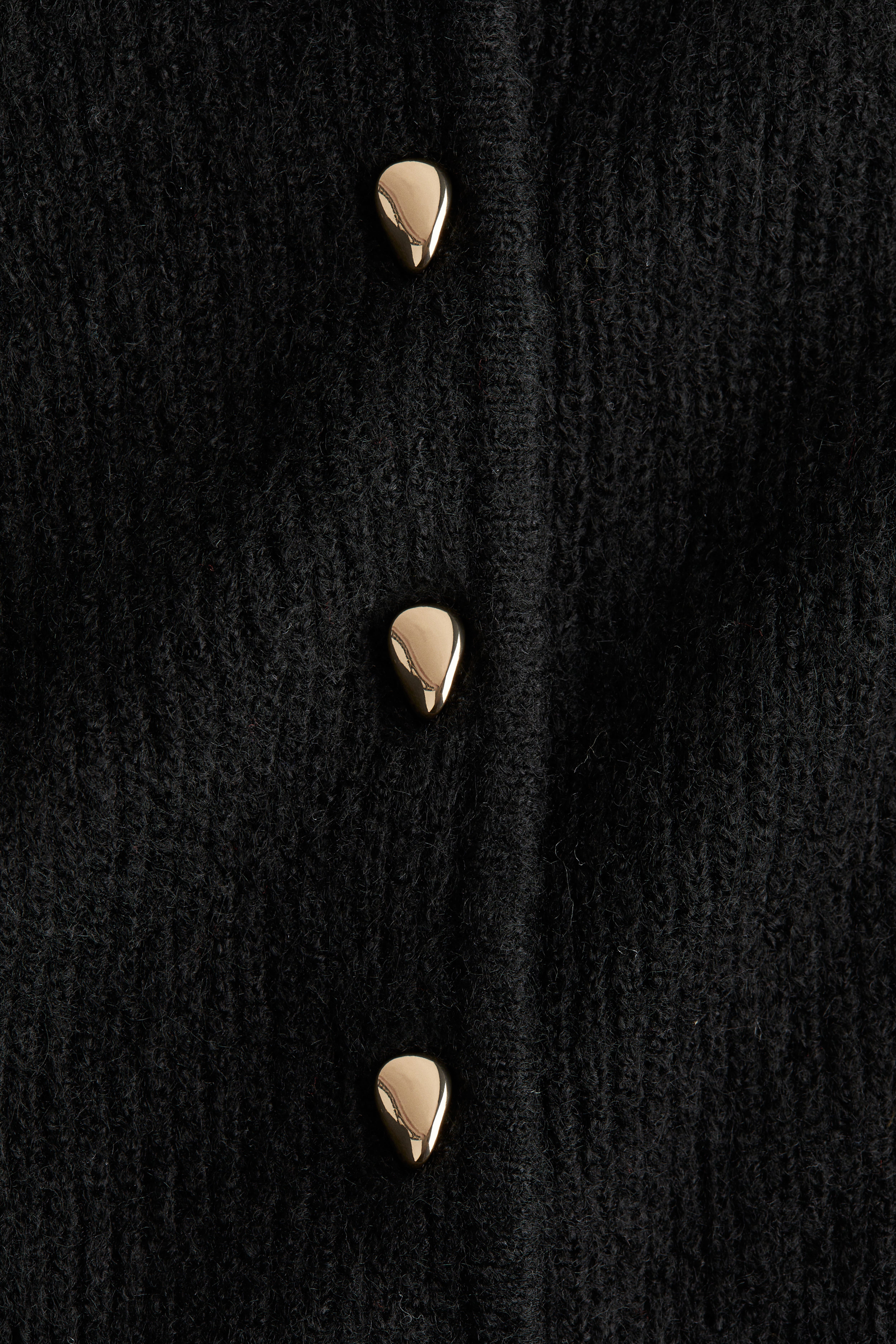 Rib-Knit Peplum Cardigan
