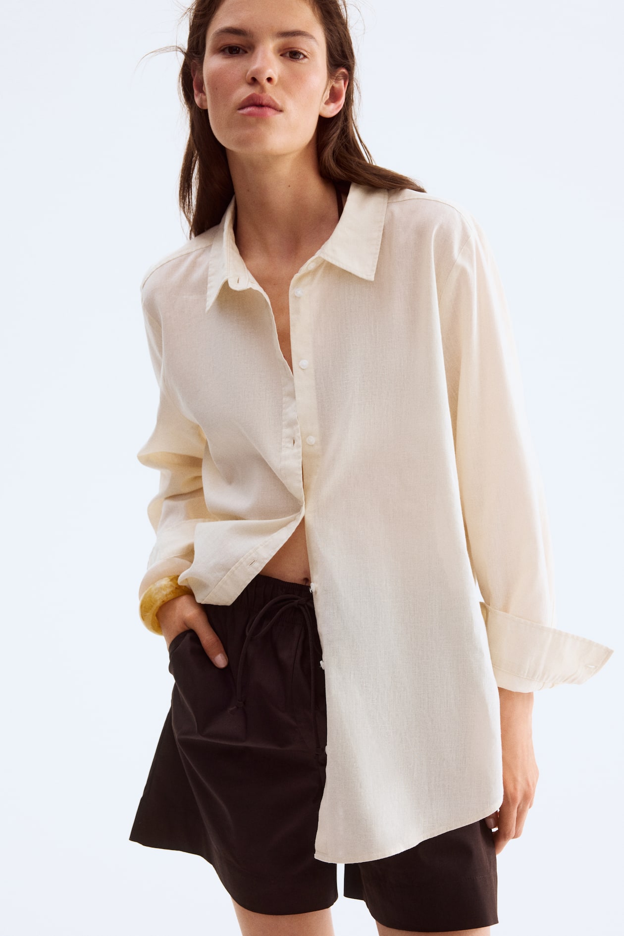 Cotton Shorts with Drawstring - image 4